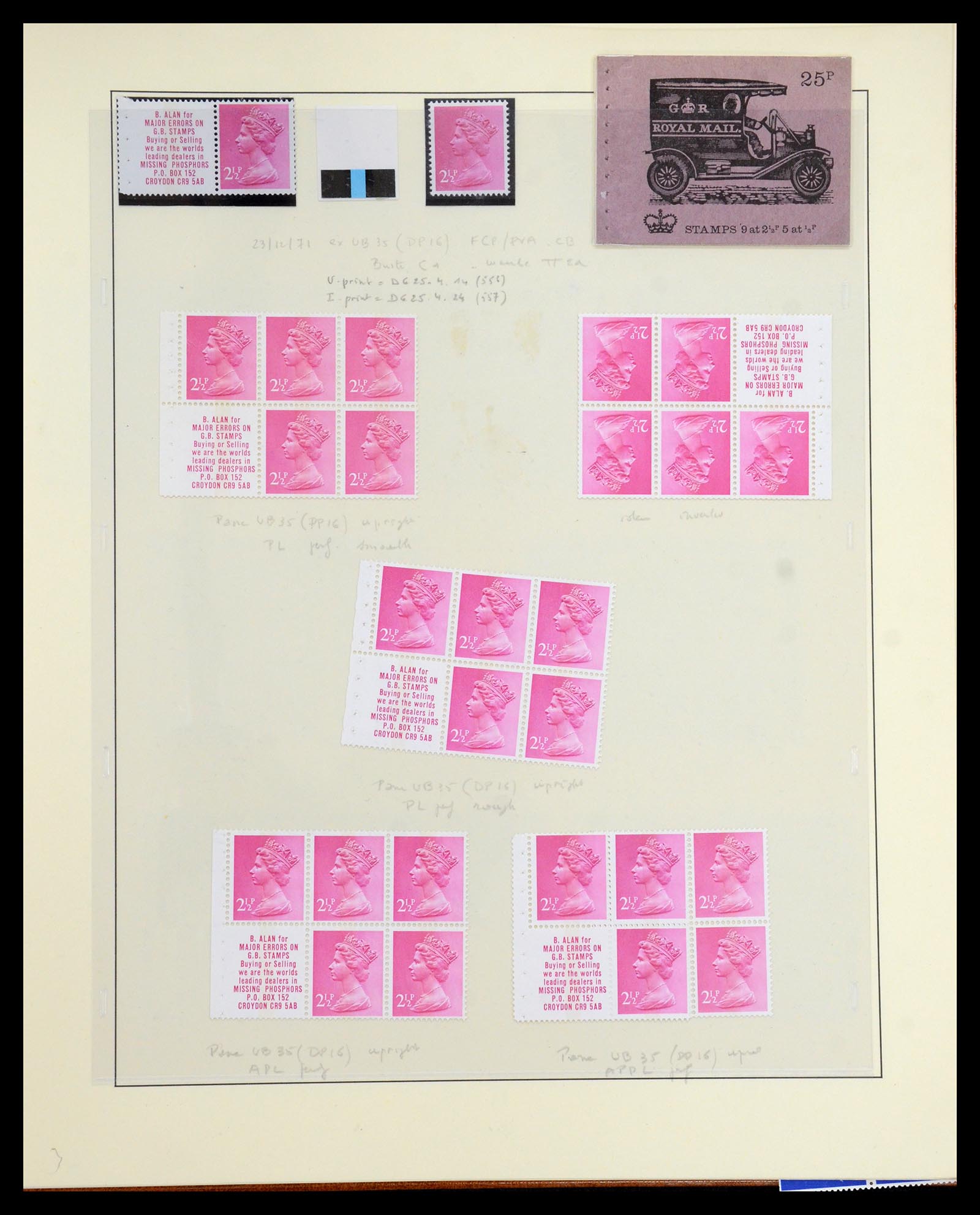 35700 080 - Postzegelverzameling 35700 Engeland machins 1971-2018!!