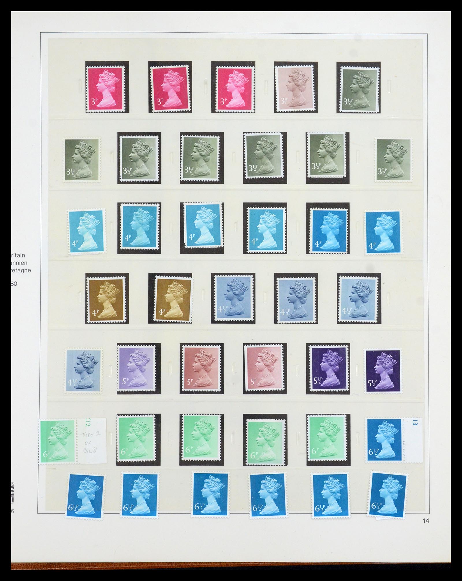 35700 090 - Postzegelverzameling 35700 Engeland machins 1971-2018!!