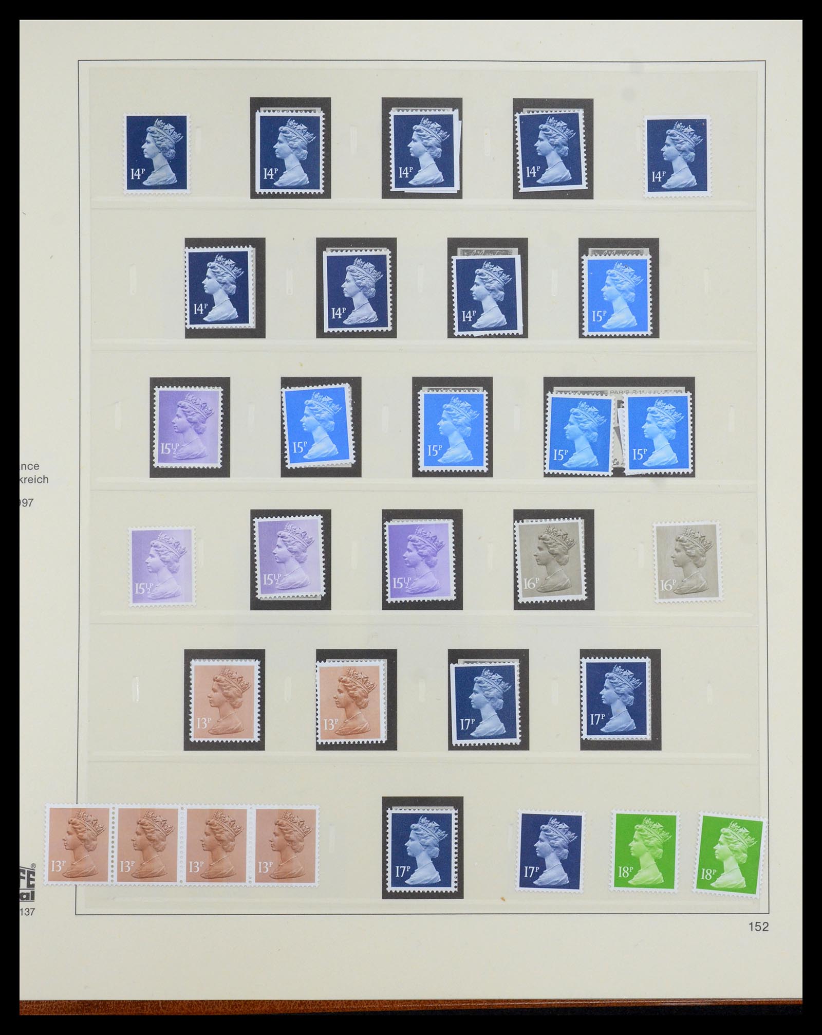 35700 094 - Postzegelverzameling 35700 Engeland machins 1971-2018!!
