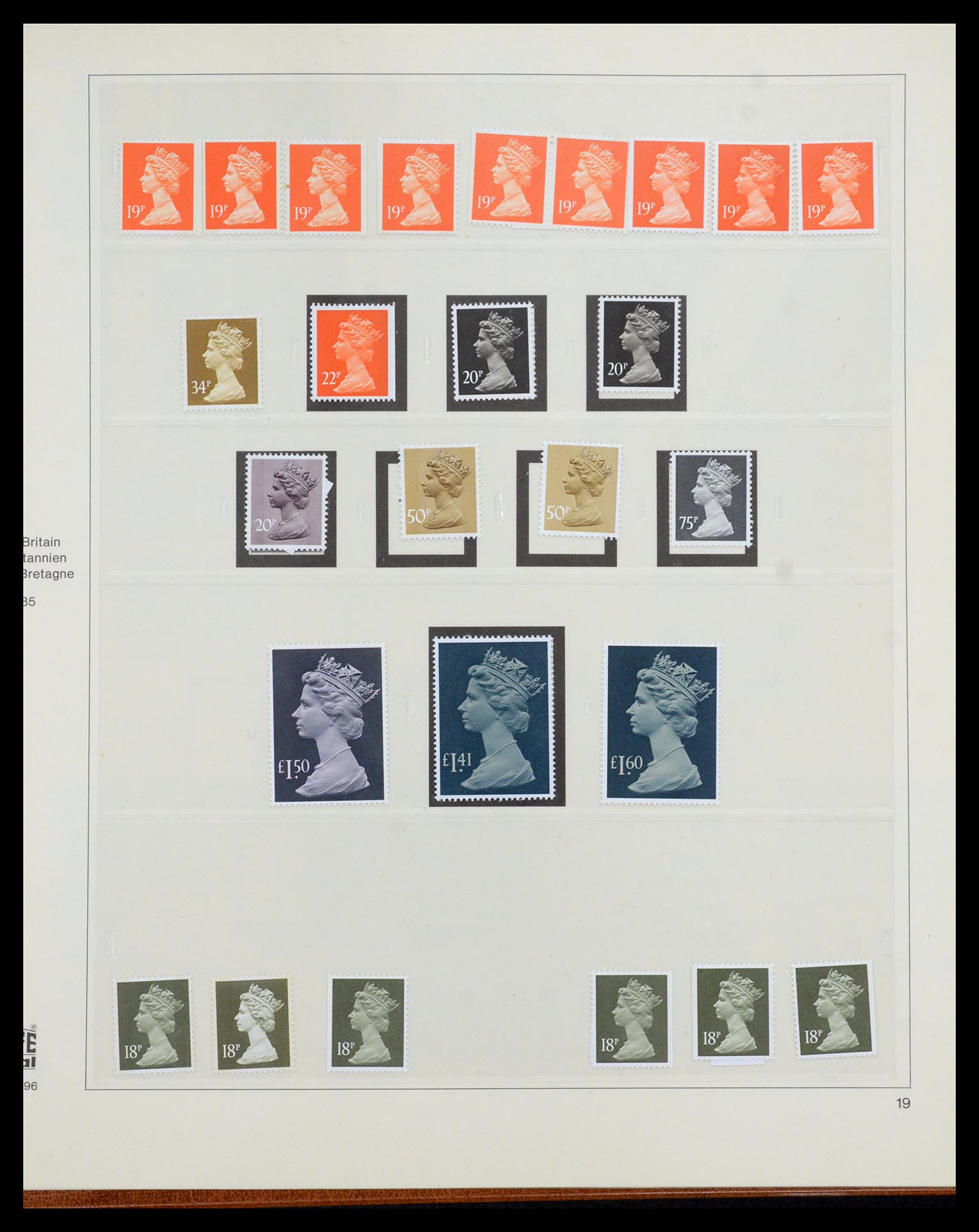 35700 095 - Postzegelverzameling 35700 Engeland machins 1971-2018!!
