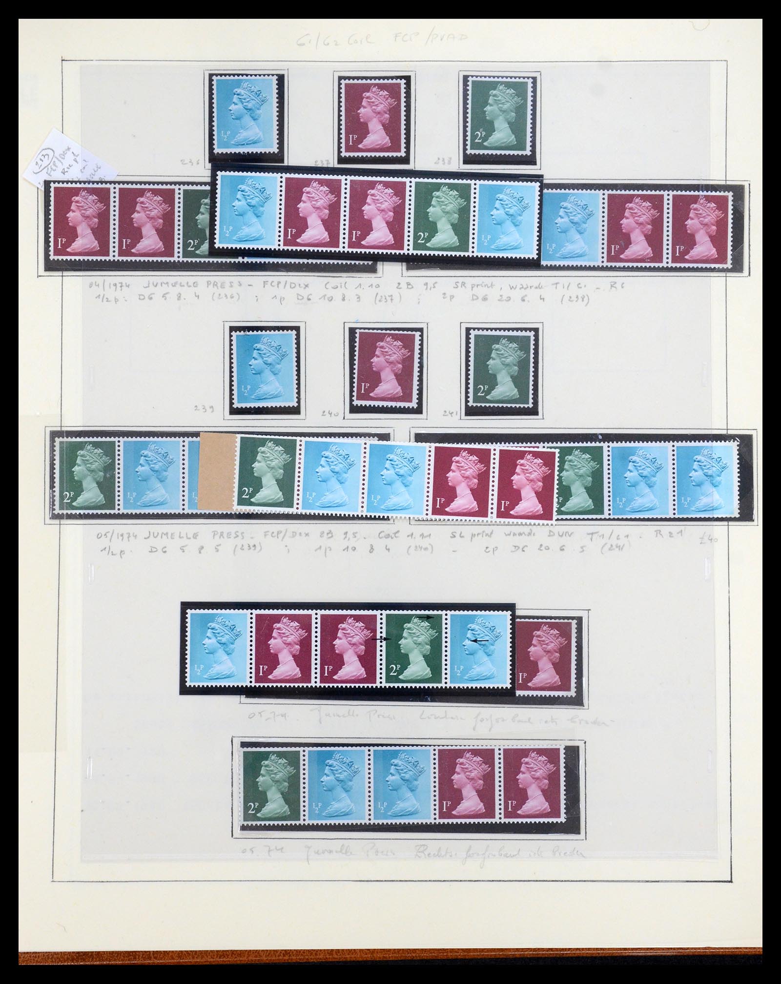 35700 098 - Postzegelverzameling 35700 Engeland machins 1971-2018!!