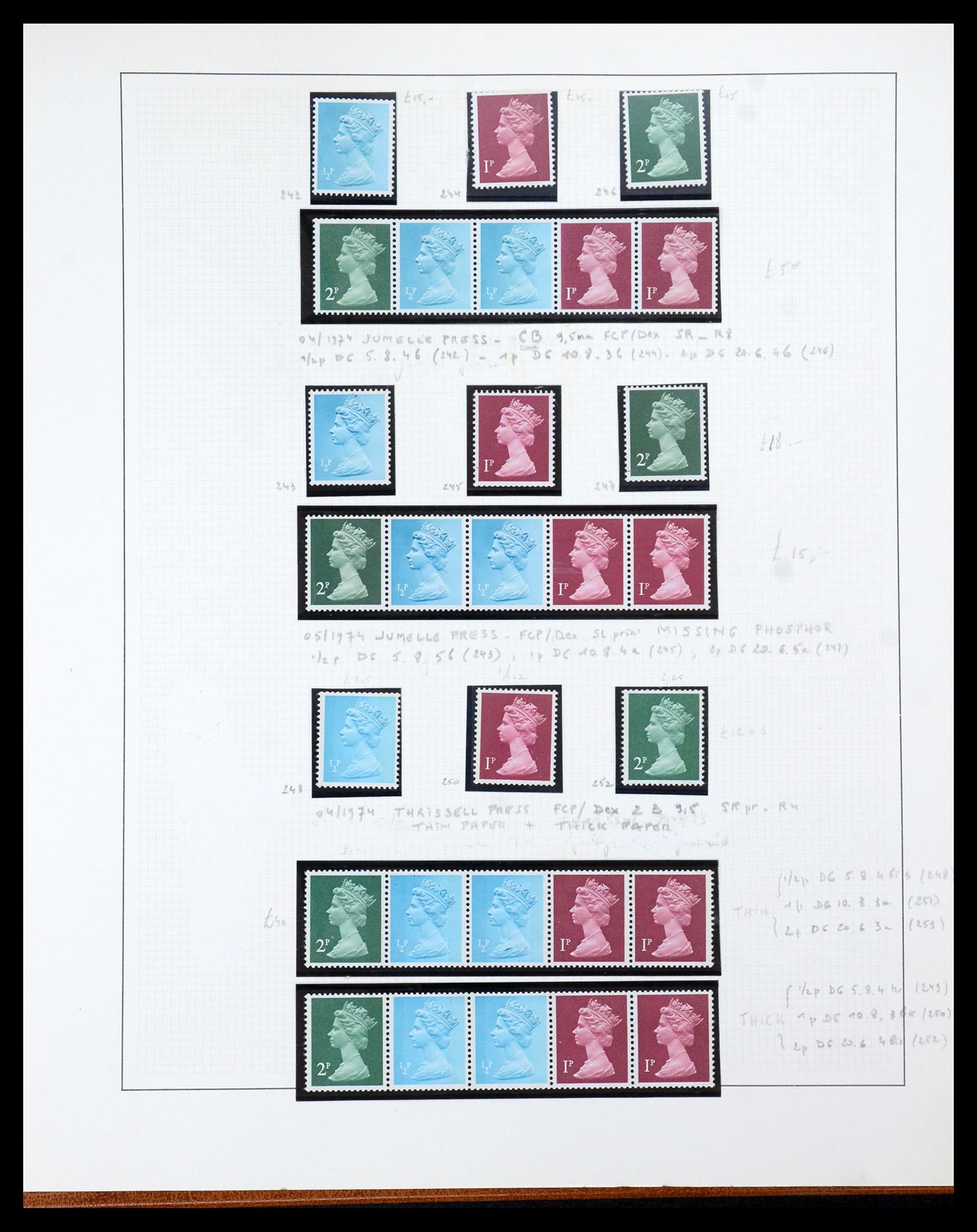 35700 099 - Postzegelverzameling 35700 Engeland machins 1971-2018!!