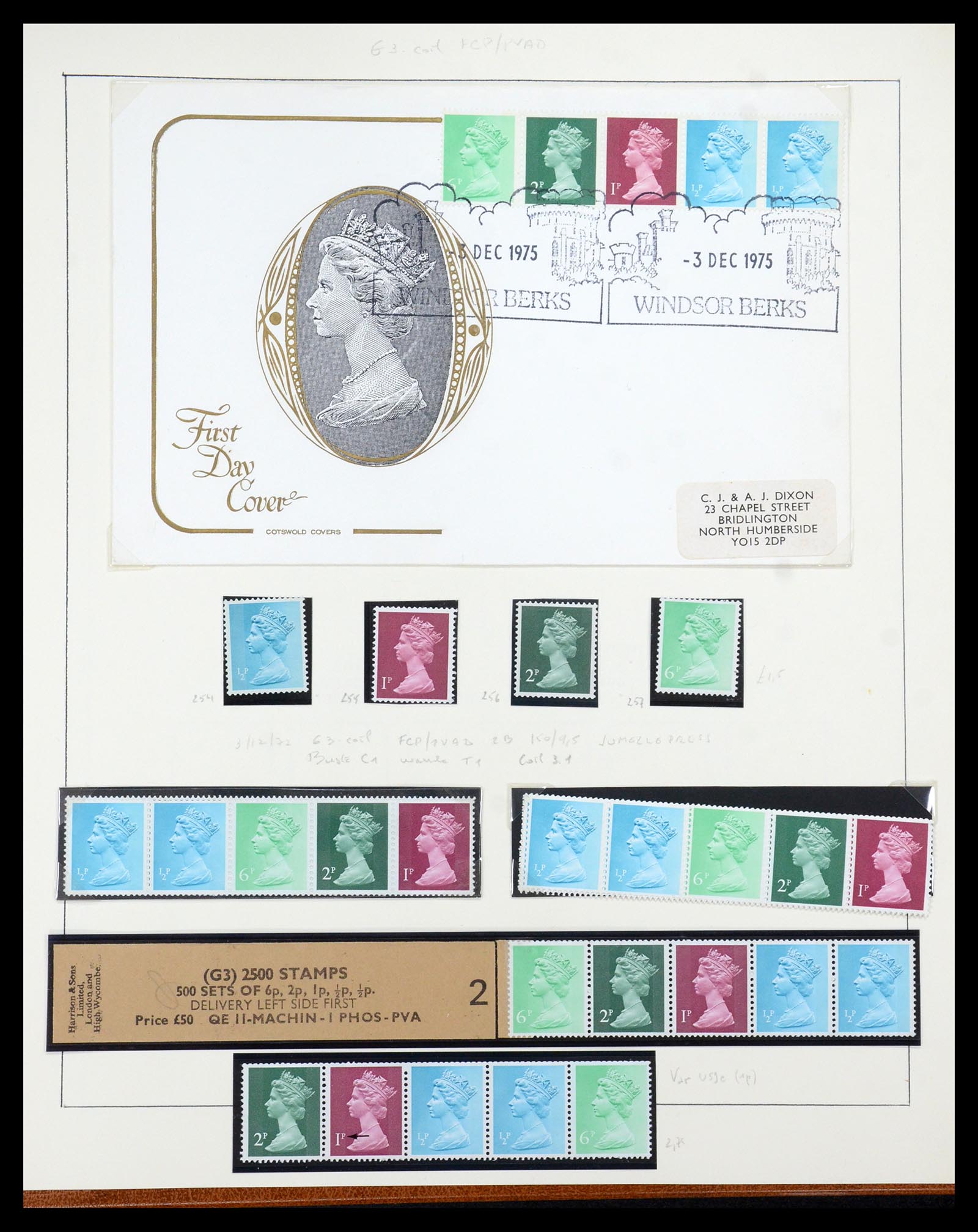 35700 100 - Postzegelverzameling 35700 Engeland machins 1971-2018!!