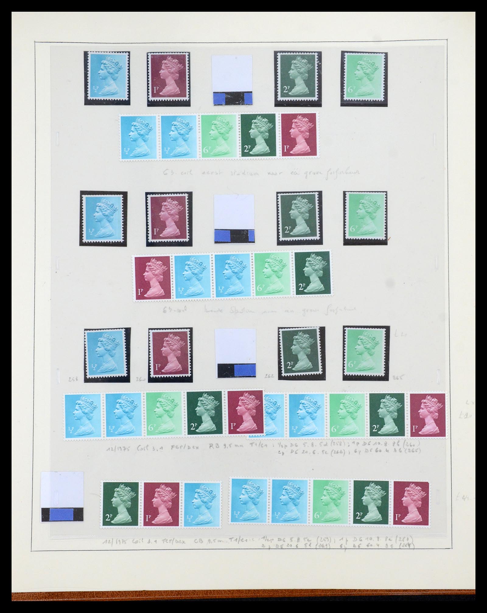 35700 101 - Postzegelverzameling 35700 Engeland machins 1971-2018!!