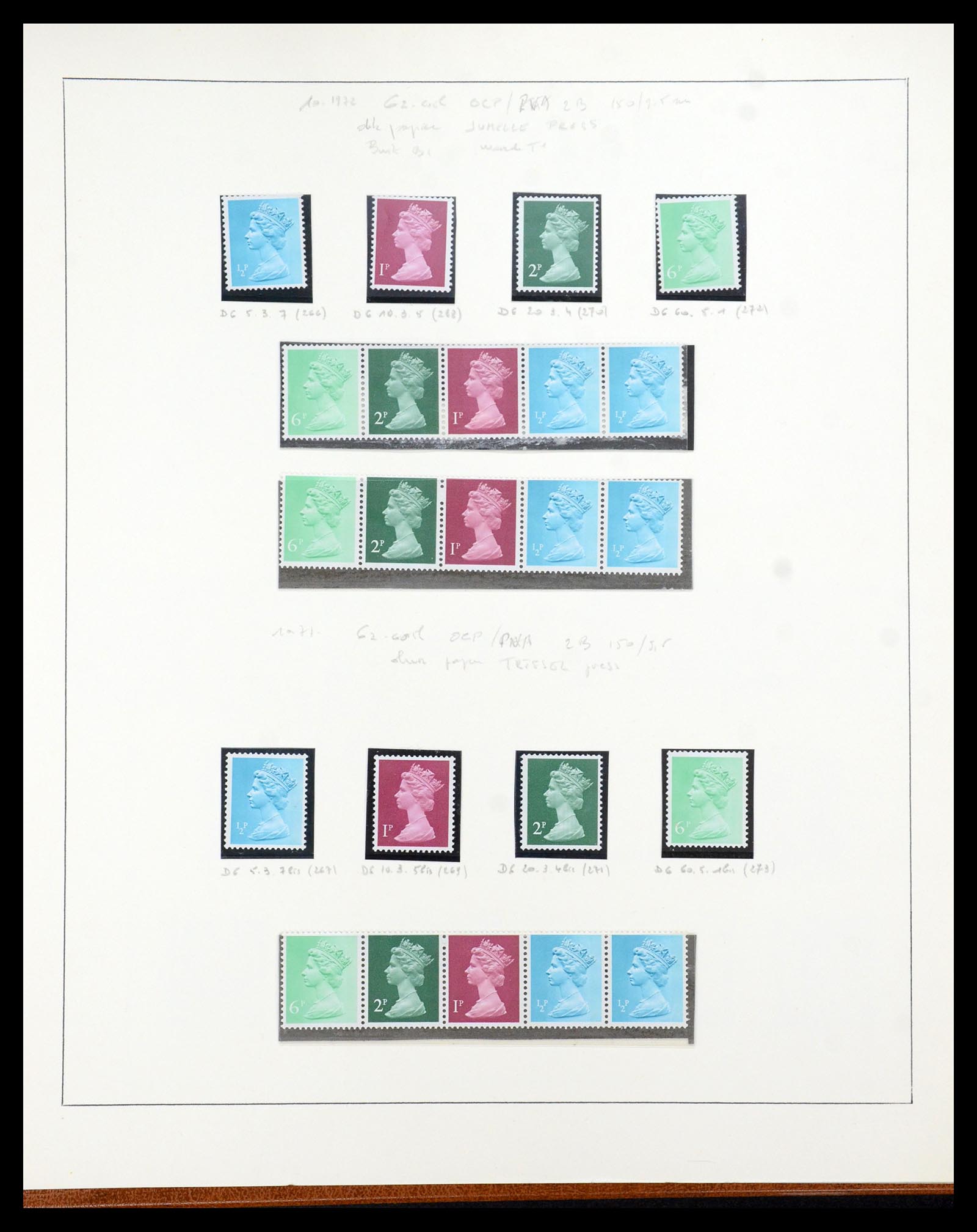 35700 102 - Postzegelverzameling 35700 Engeland machins 1971-2018!!