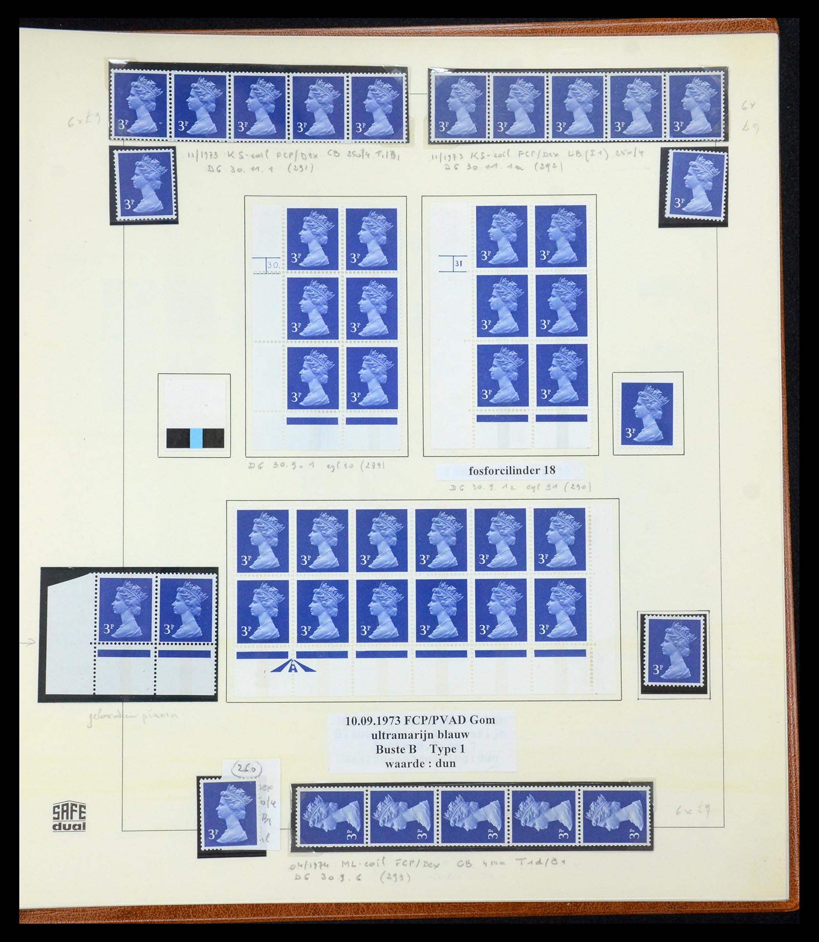 35700 110 - Postzegelverzameling 35700 Engeland machins 1971-2018!!