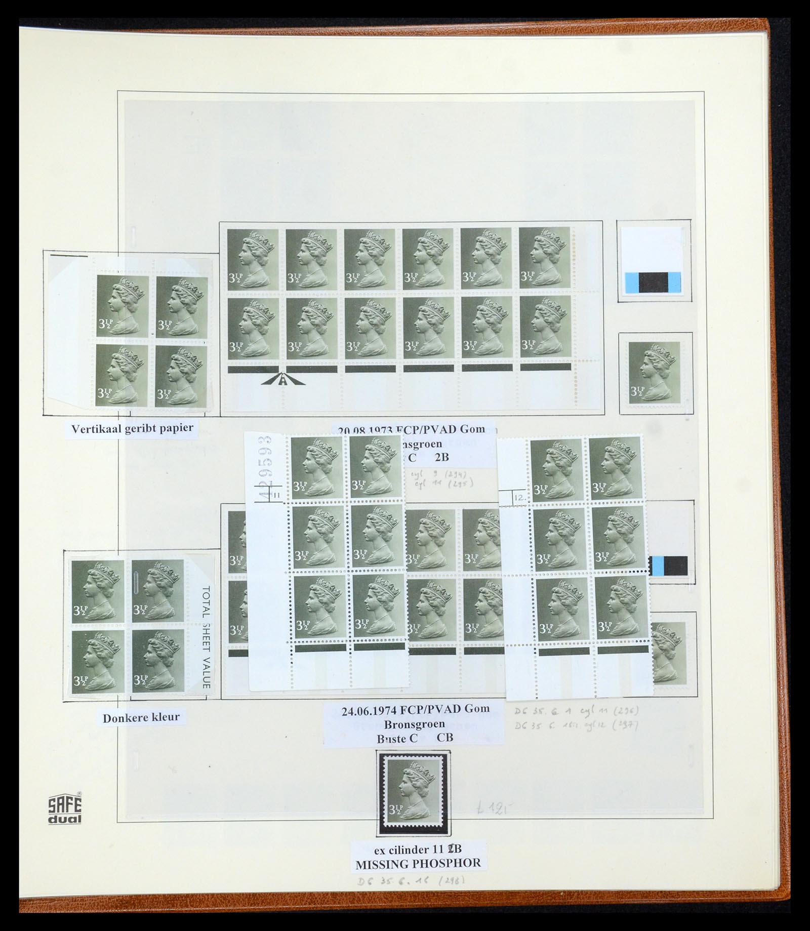 35700 111 - Postzegelverzameling 35700 Engeland machins 1971-2018!!