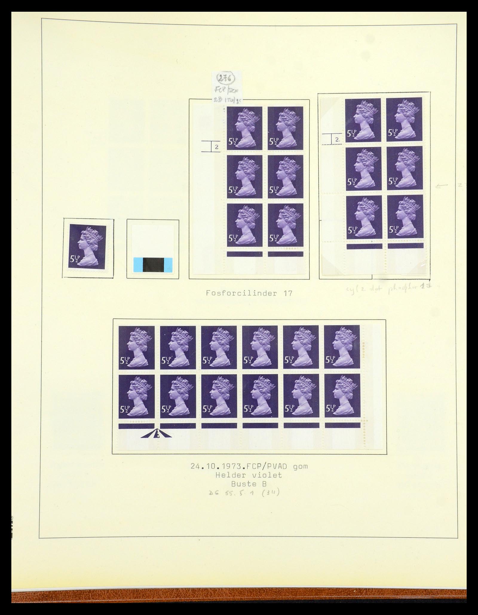 35700 117 - Postzegelverzameling 35700 Engeland machins 1971-2018!!