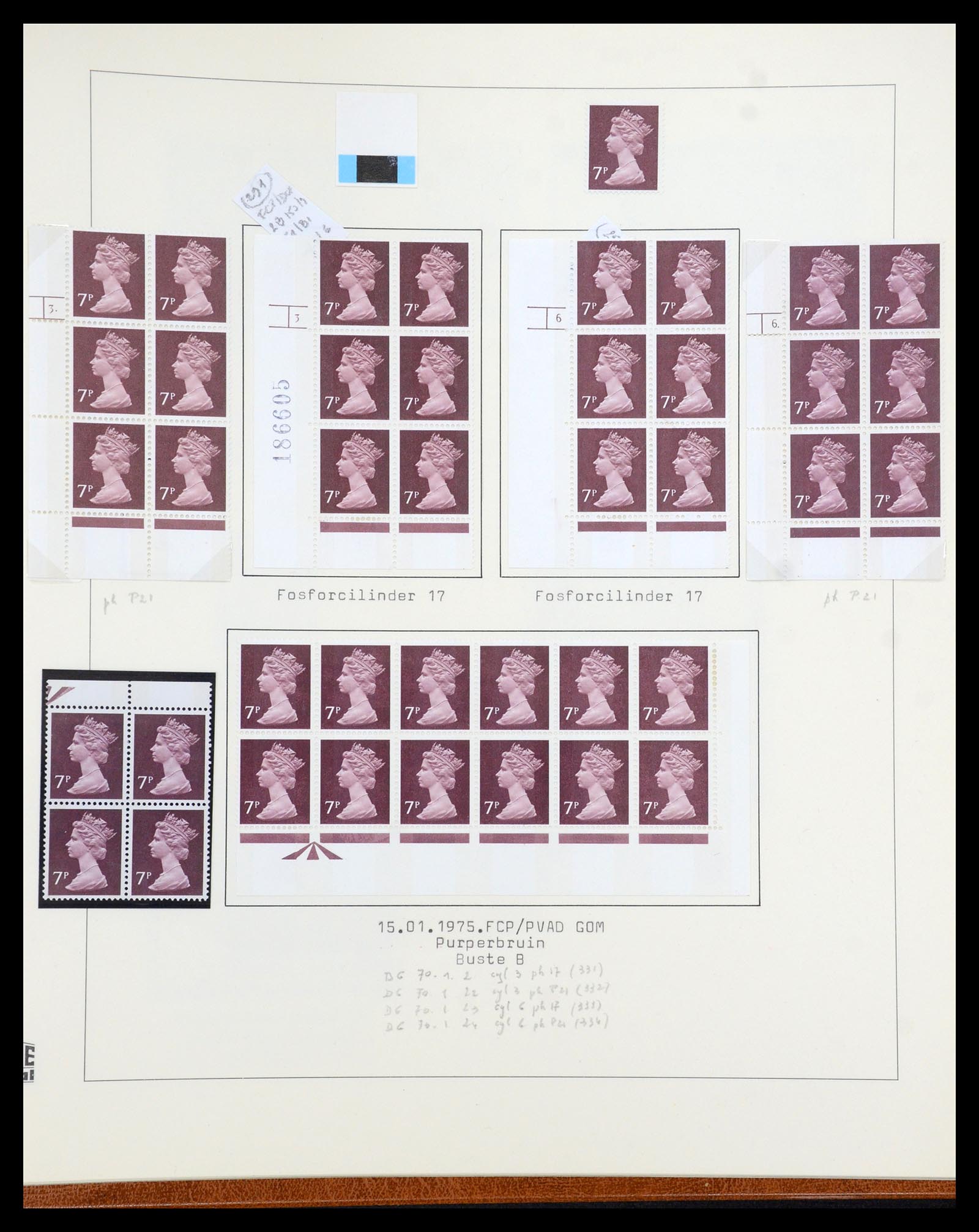 35700 125 - Postzegelverzameling 35700 Engeland machins 1971-2018!!