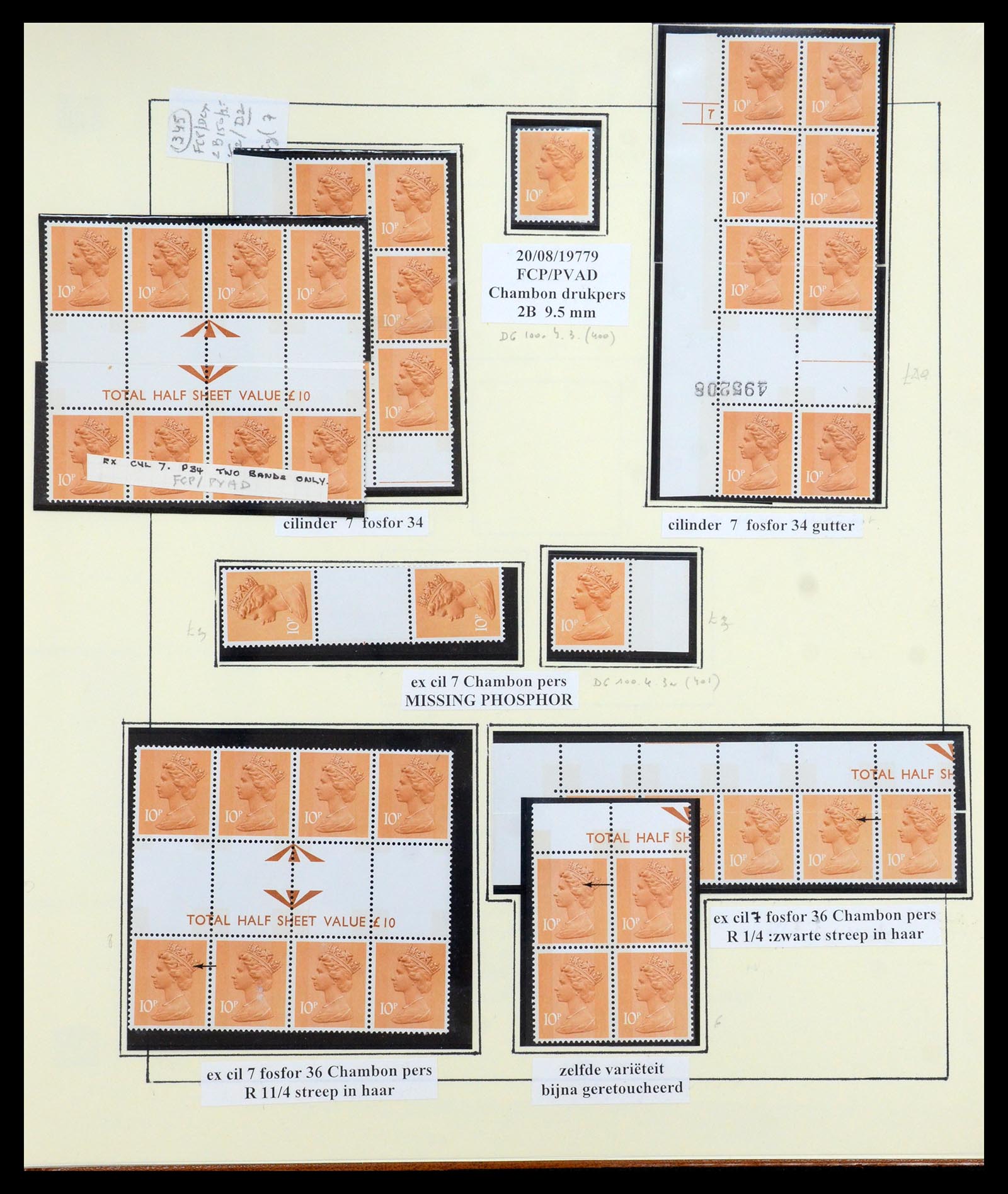 35700 150 - Postzegelverzameling 35700 Engeland machins 1971-2018!!