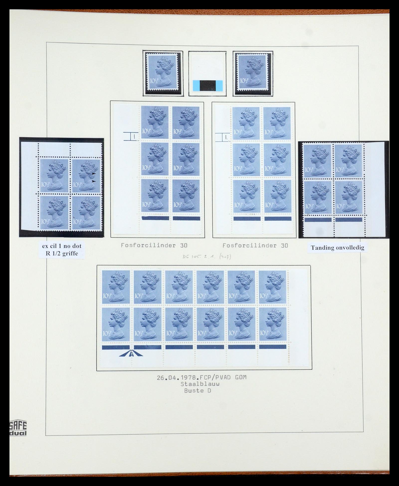 35700 153 - Postzegelverzameling 35700 Engeland machins 1971-2018!!