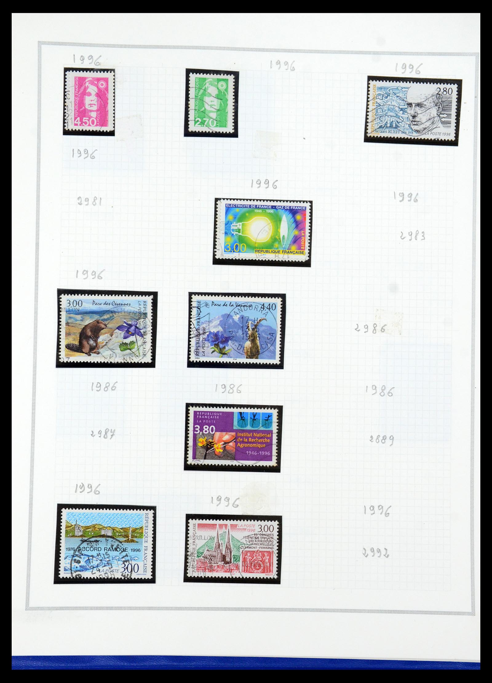35749 200 - Postzegelverzameling 35749 Frankrijk 1849-1997.