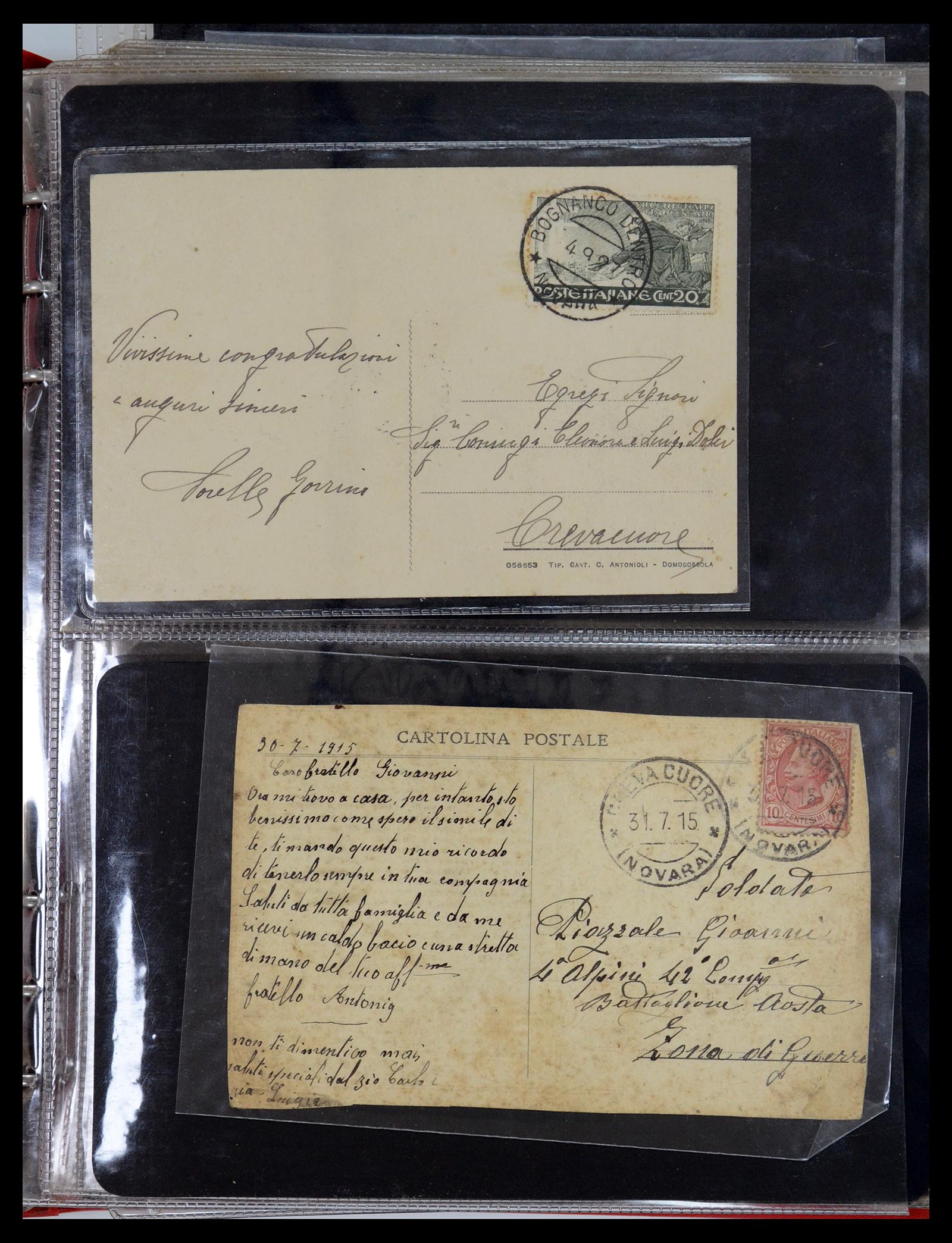 35751 031 - Postzegelverzameling 35751 Italië brieven 1878-1960.