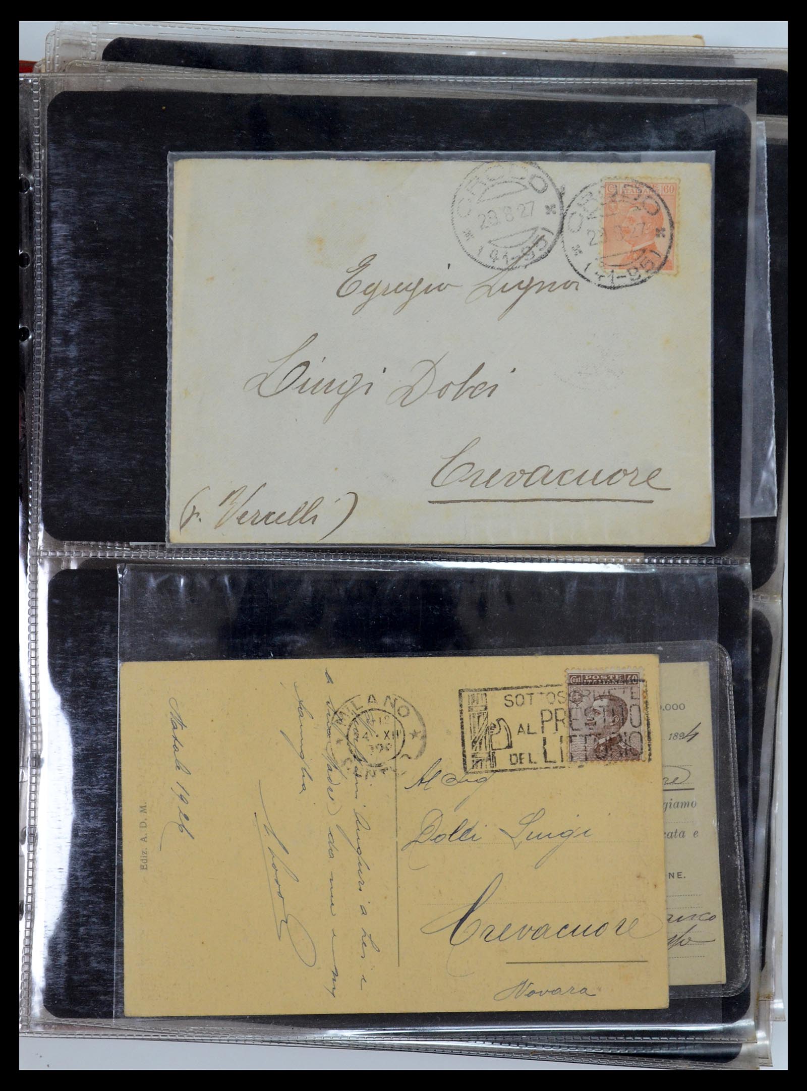 35751 035 - Postzegelverzameling 35751 Italië brieven 1878-1960.