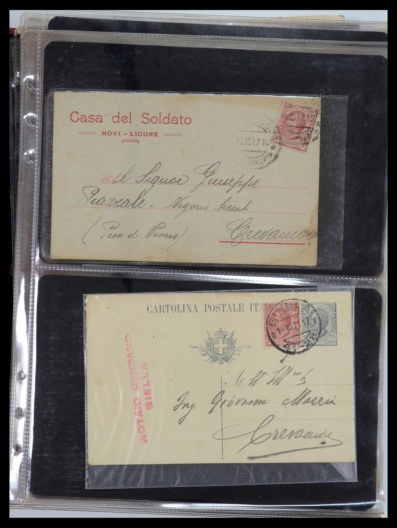 35751 037 - Postzegelverzameling 35751 Italië brieven 1878-1960.