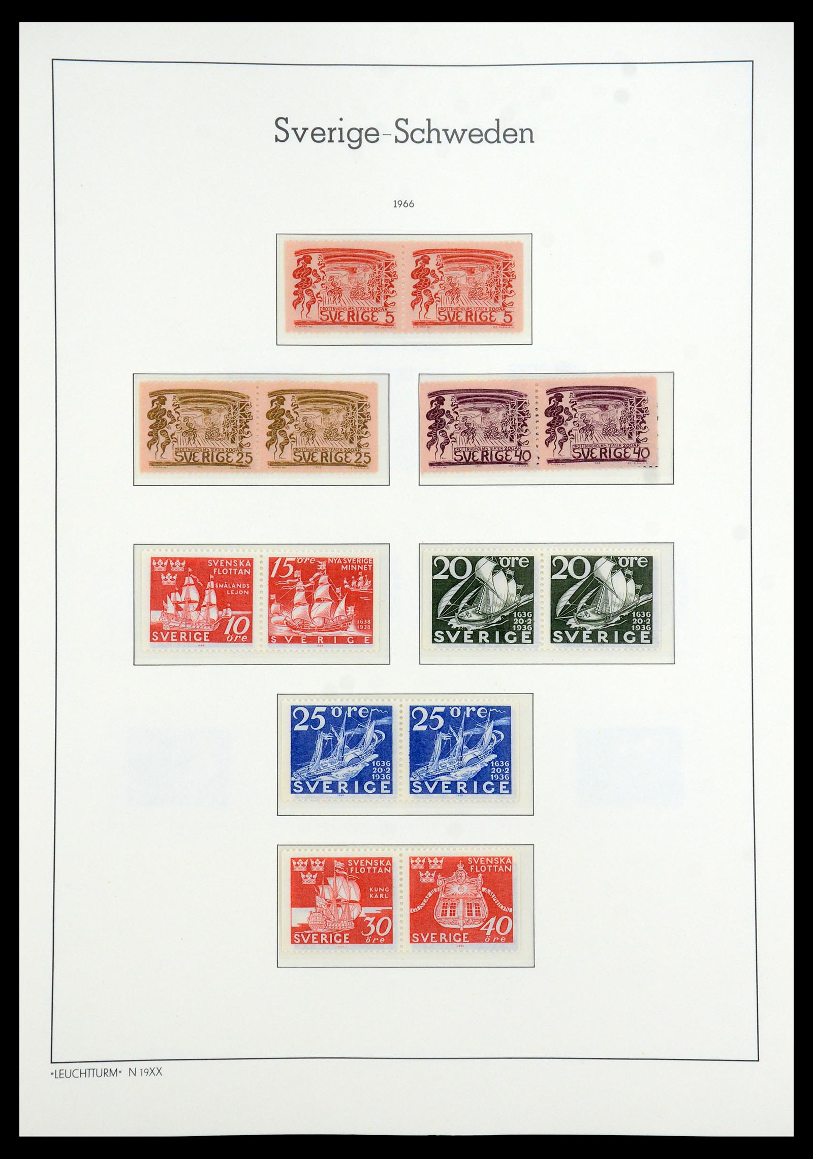 35778 069 - Postzegelverzameling 35778 Zweden 1855-1990.