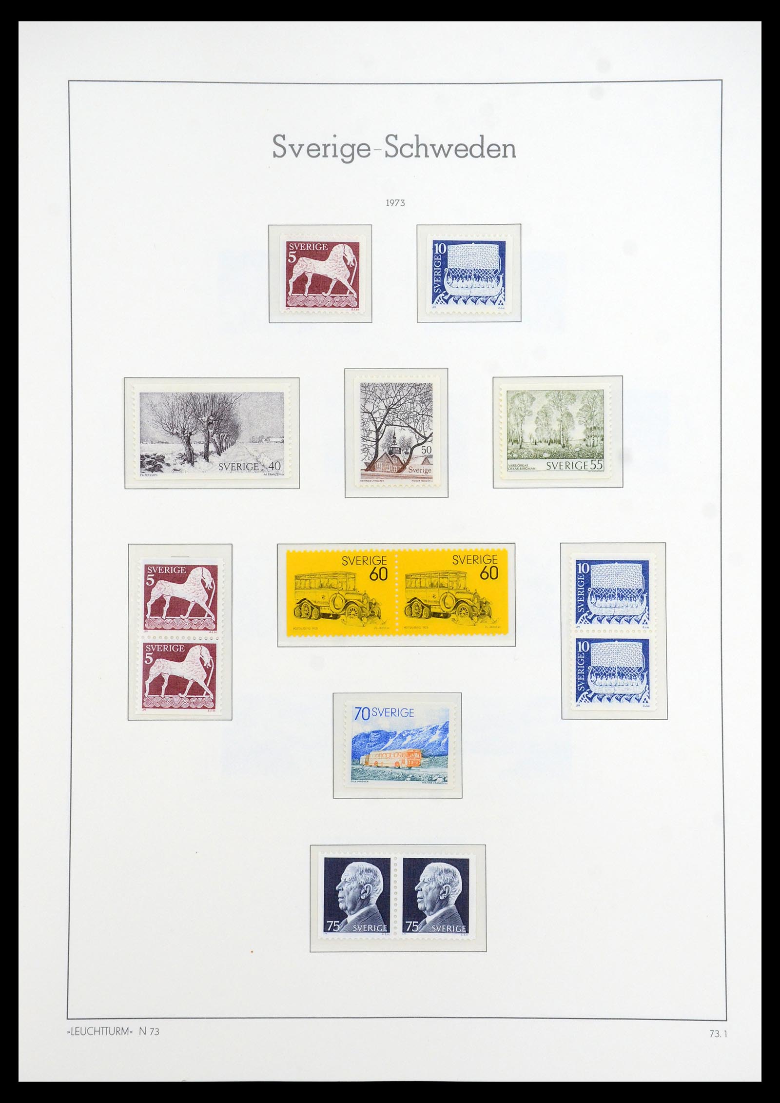 35778 181 - Postzegelverzameling 35778 Zweden 1855-1990.