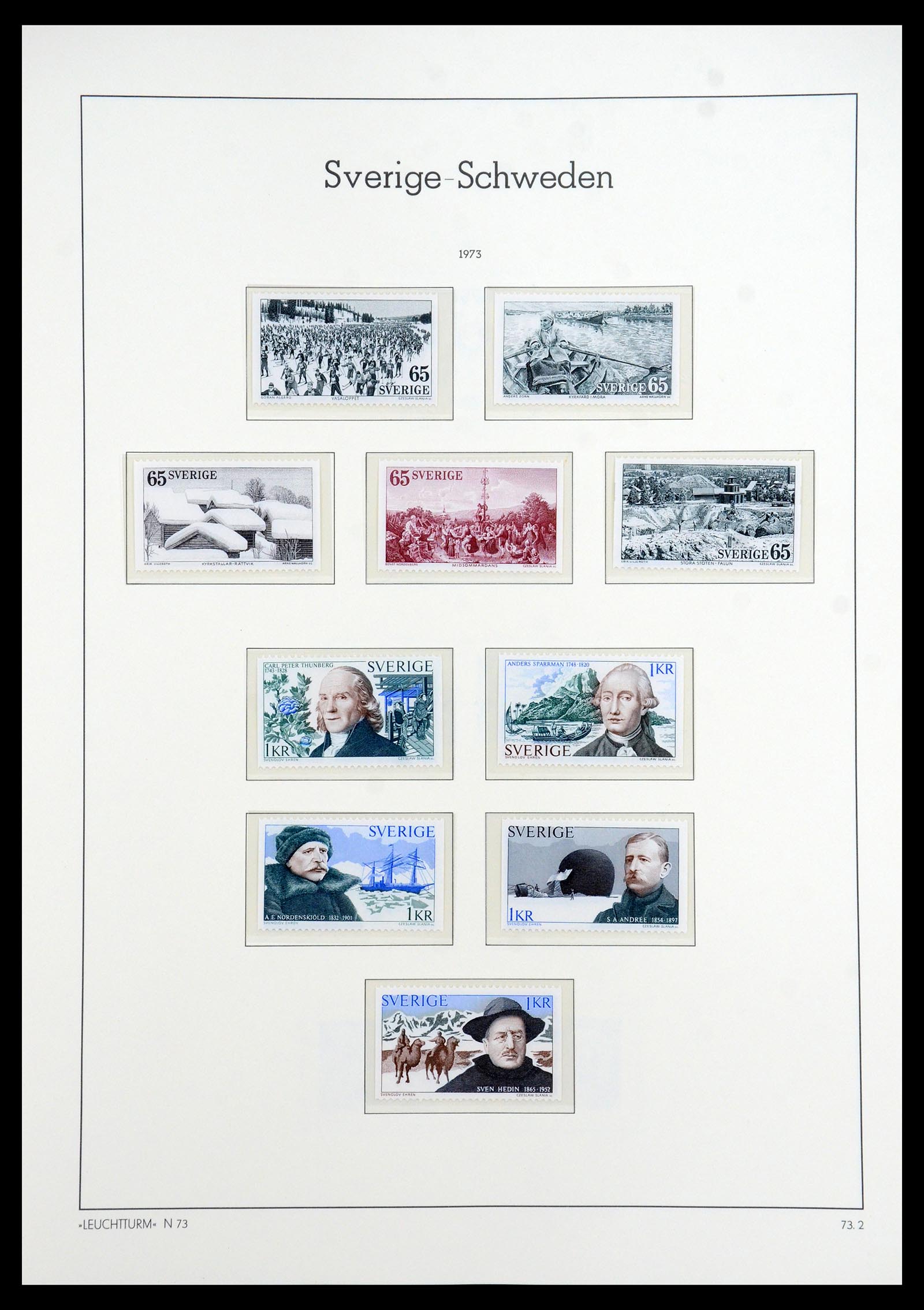 35778 182 - Postzegelverzameling 35778 Zweden 1855-1990.