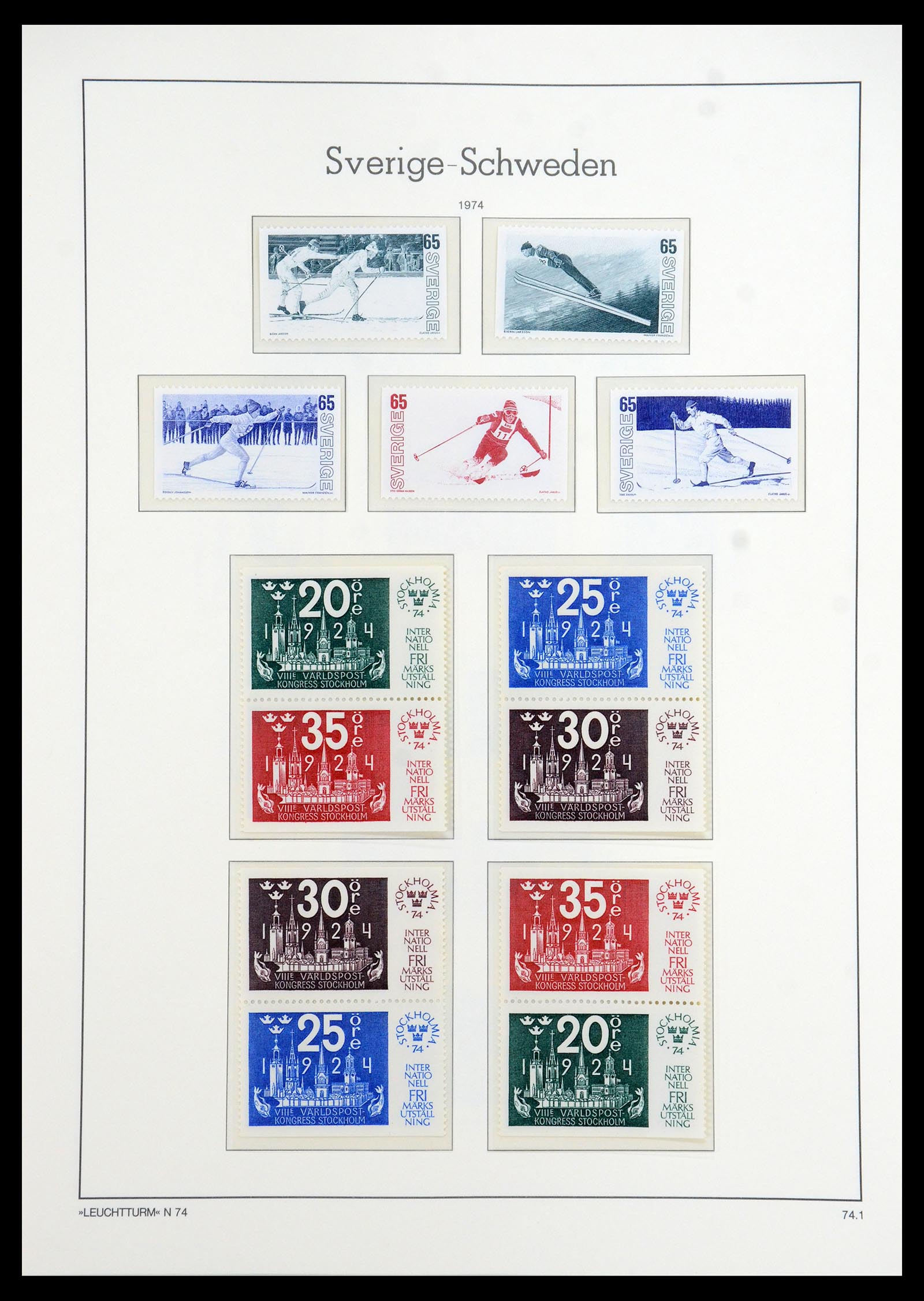 35778 186 - Postzegelverzameling 35778 Zweden 1855-1990.