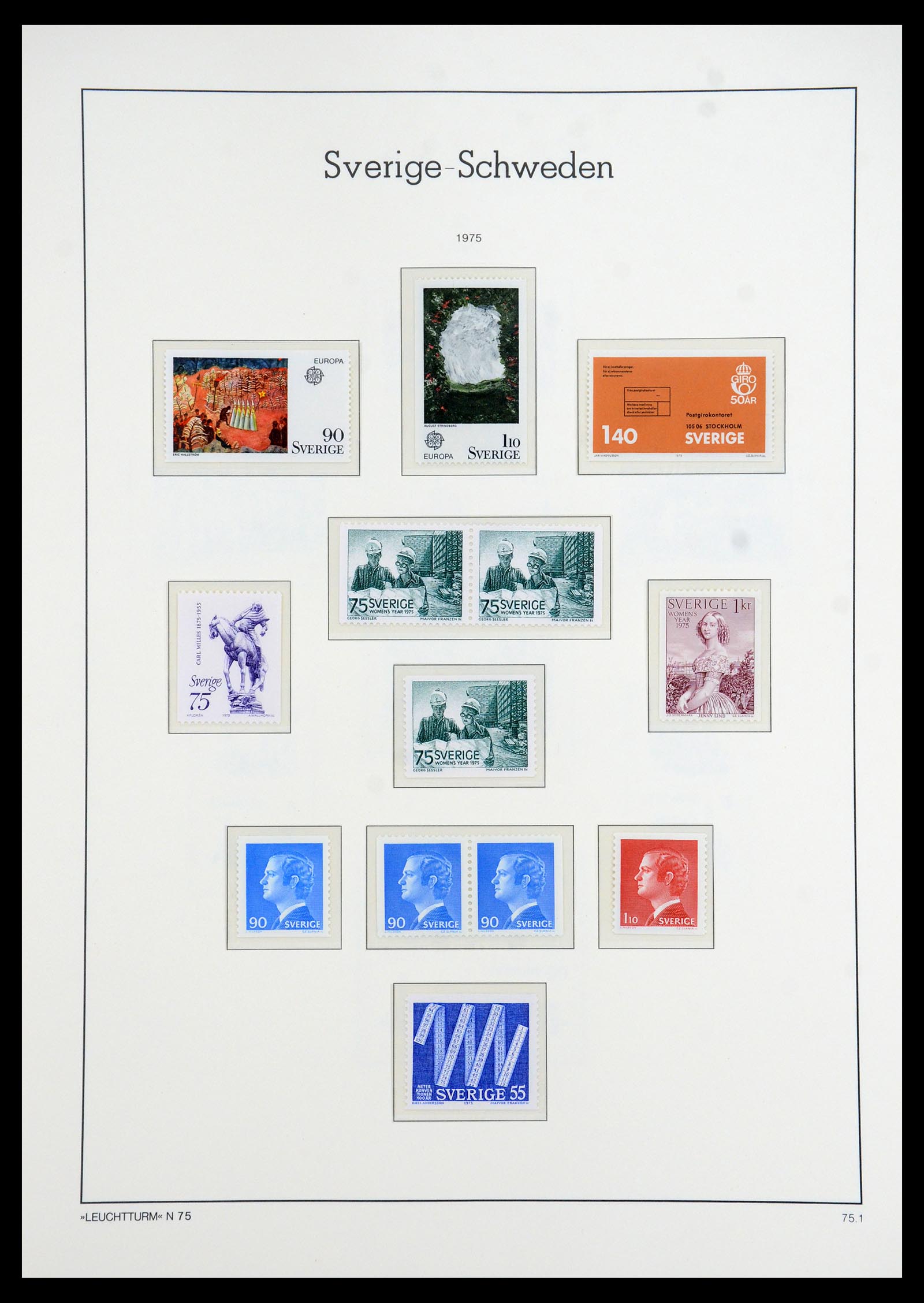 35778 193 - Postzegelverzameling 35778 Zweden 1855-1990.