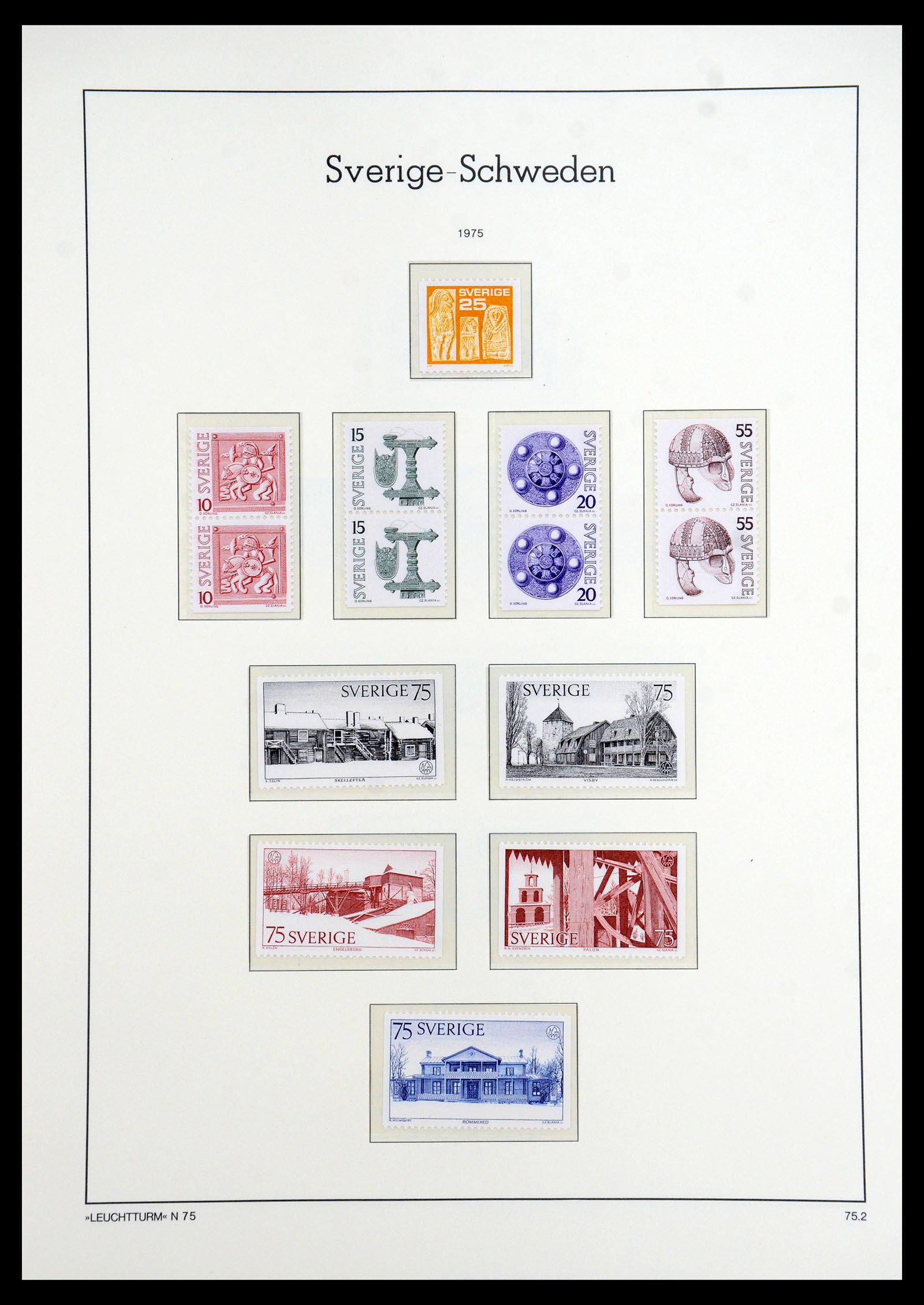 35778 195 - Postzegelverzameling 35778 Zweden 1855-1990.