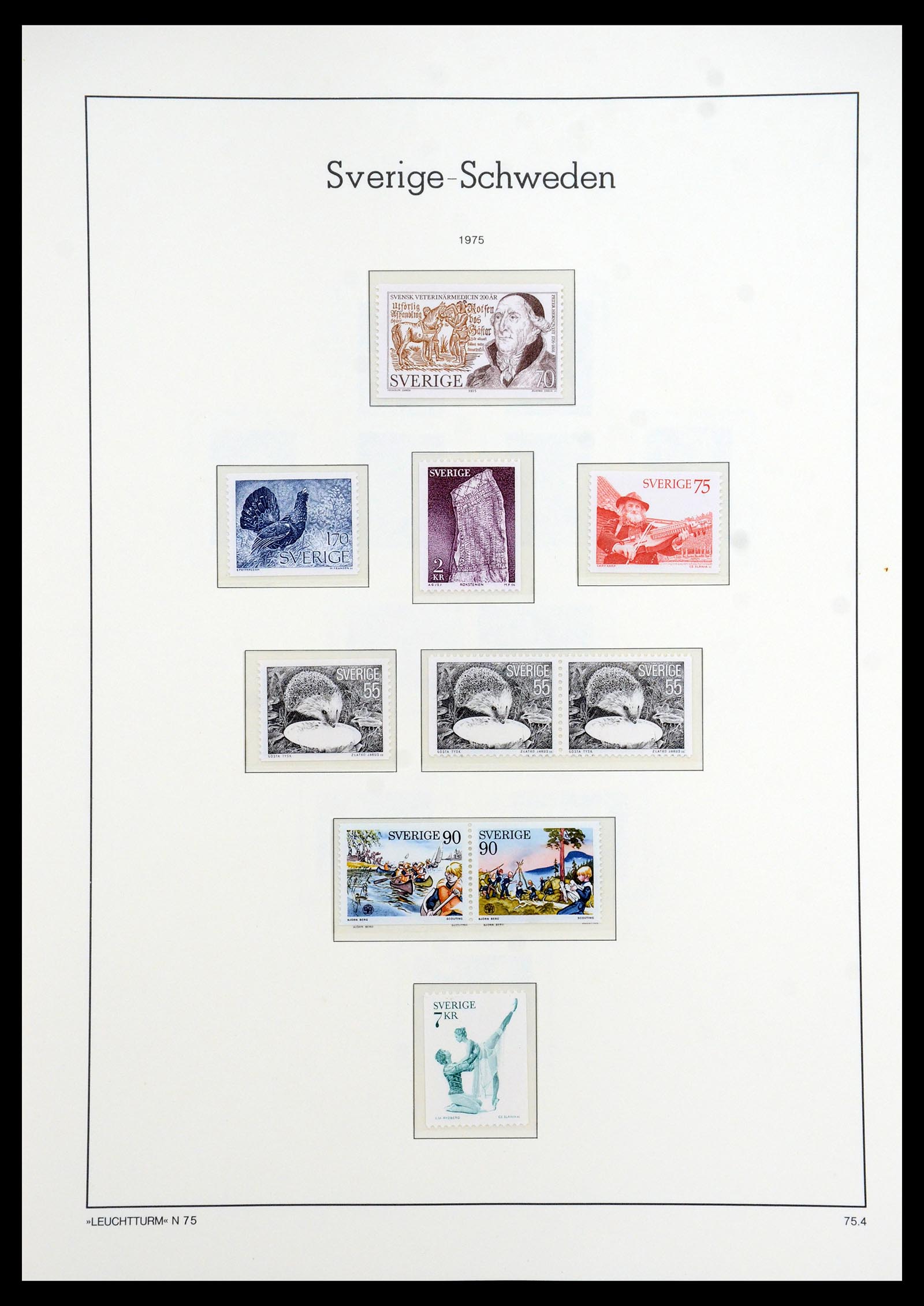 35778 196 - Postzegelverzameling 35778 Zweden 1855-1990.