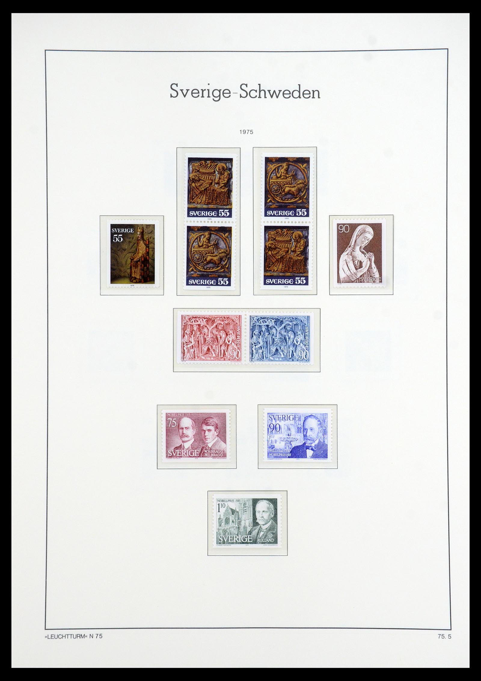 35778 197 - Postzegelverzameling 35778 Zweden 1855-1990.