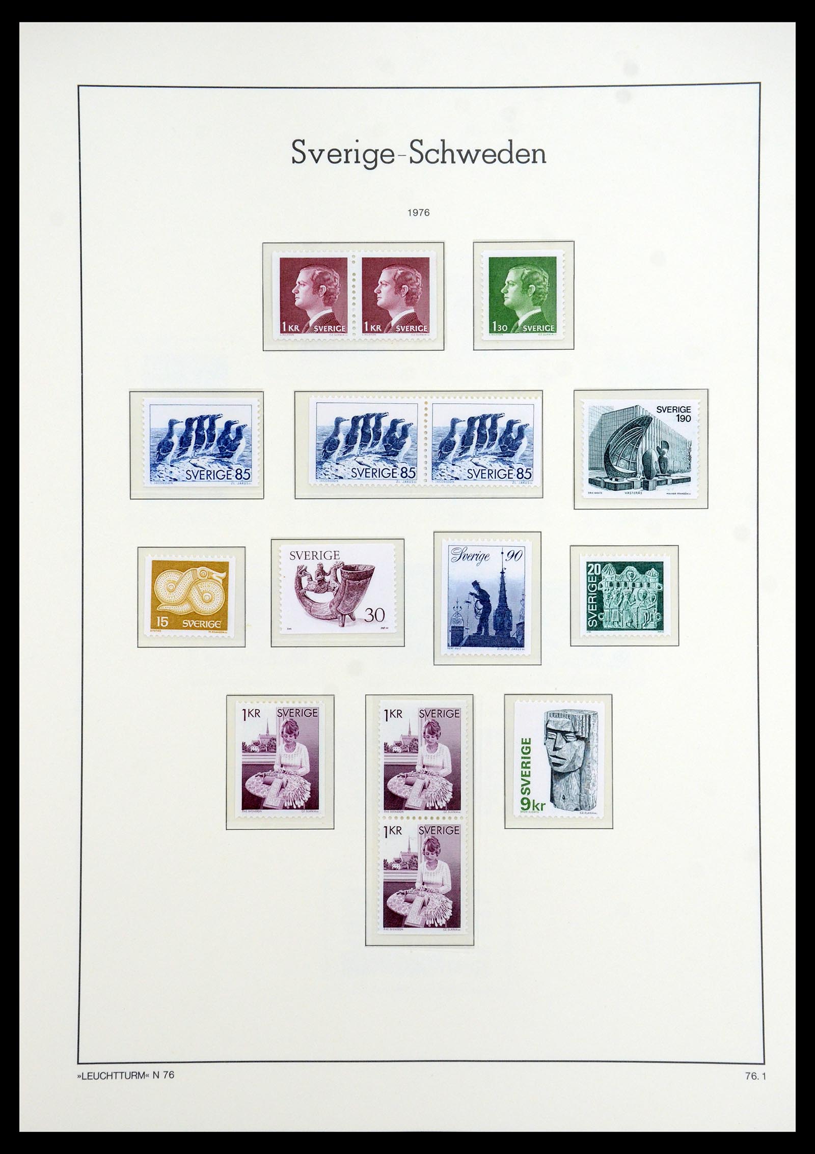 35778 198 - Postzegelverzameling 35778 Zweden 1855-1990.