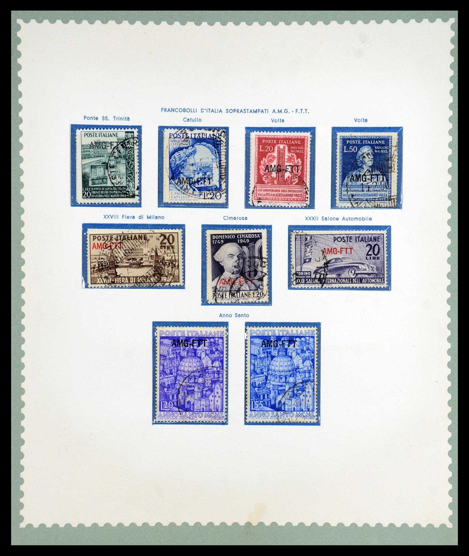 35804 005 - Postzegelverzameling 35804 Italië Triëst-A 1947-1954.