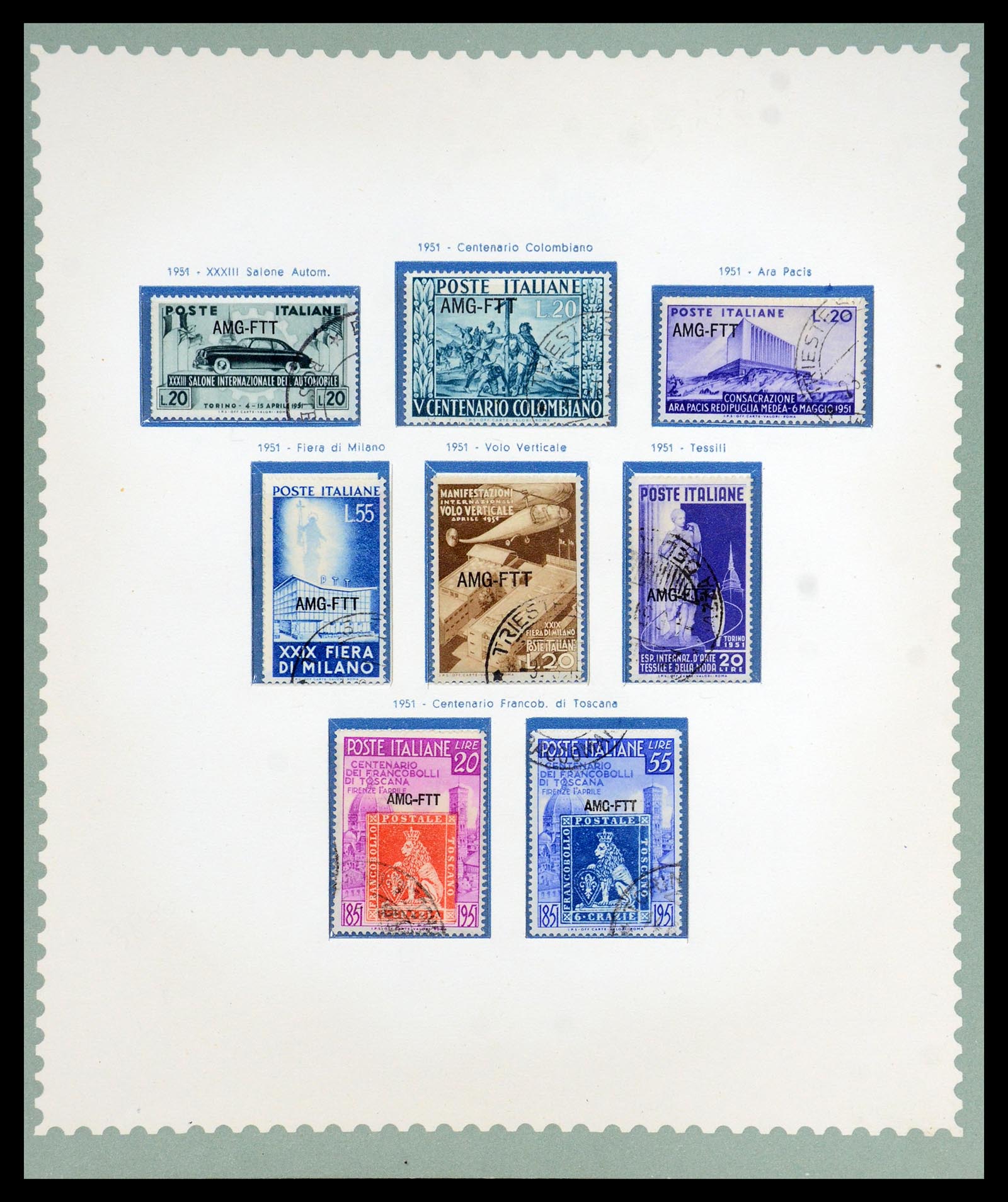 35804 011 - Postzegelverzameling 35804 Italië Triëst-A 1947-1954.