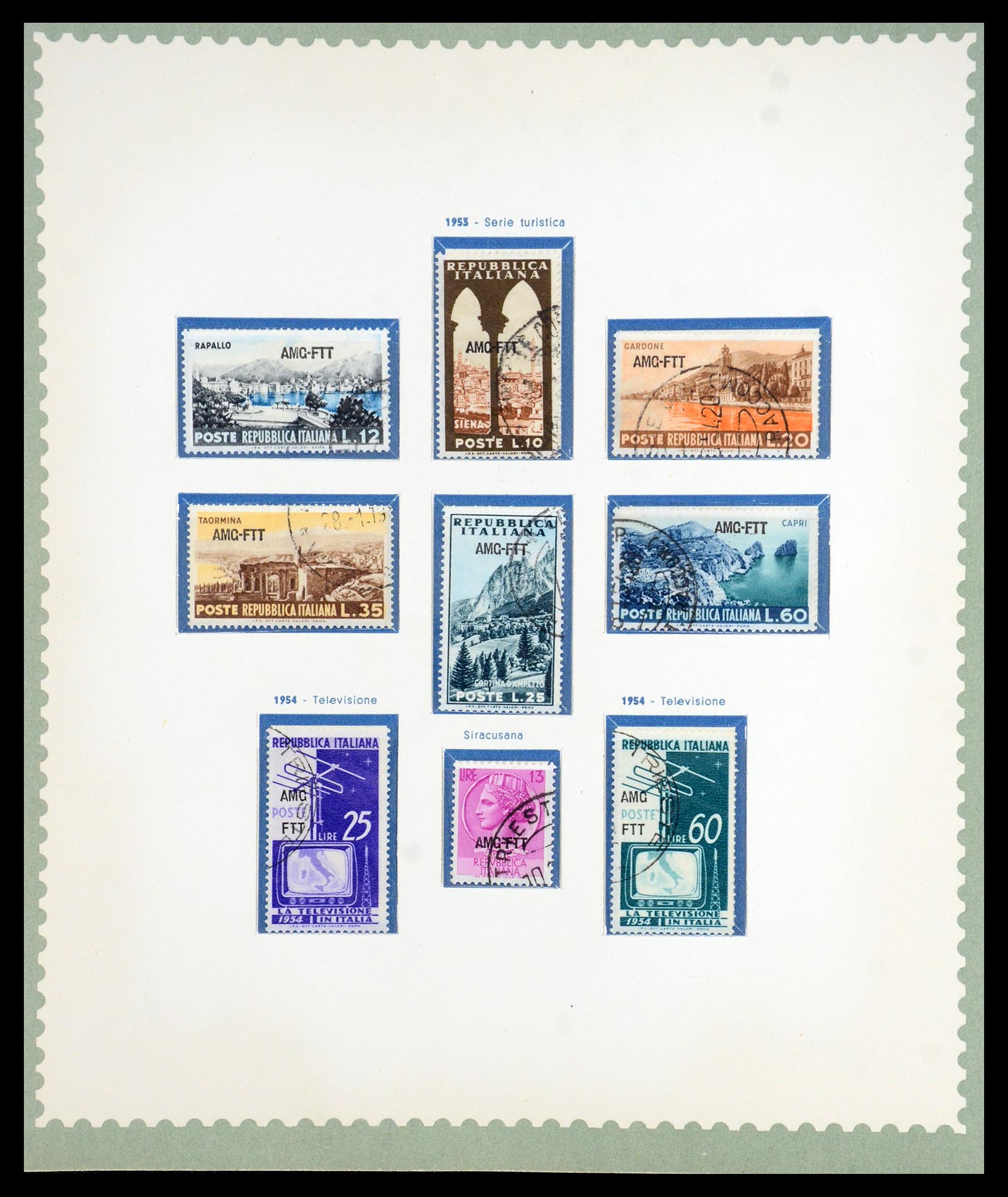 35804 020 - Postzegelverzameling 35804 Italië Triëst-A 1947-1954.