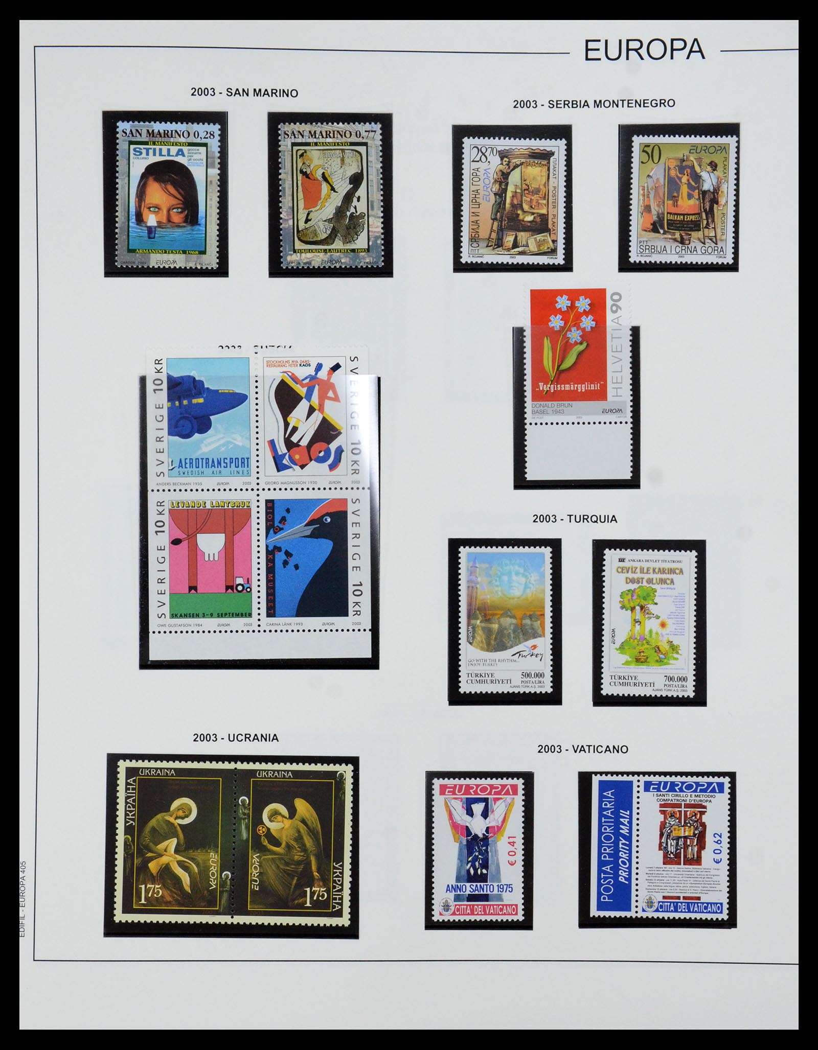 35872 410 - Postzegelverzameling 35872 Europa CEPT 1956-2006.