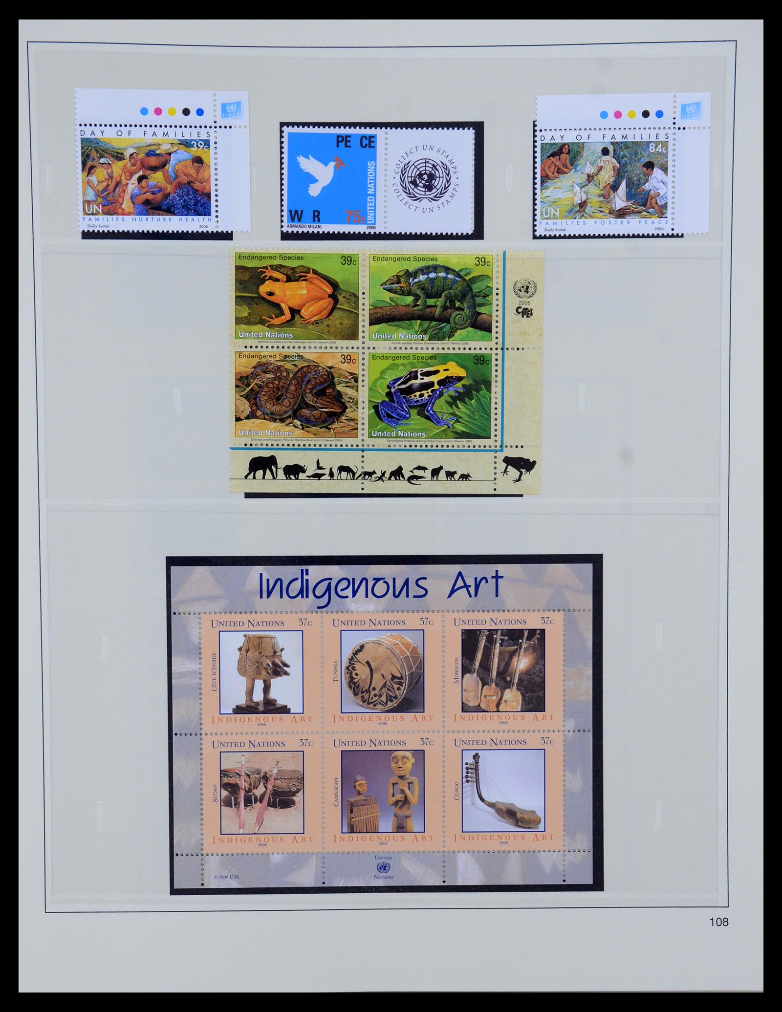 35879 107 - Postzegelverzameling 35879 Verenigde Naties 1951-2012.