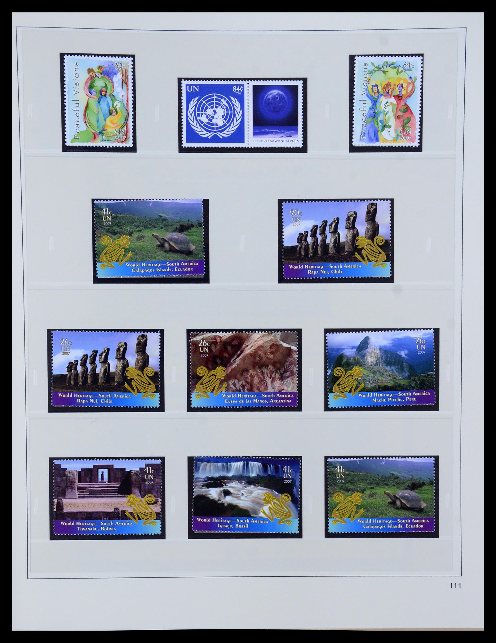 35879 110 - Postzegelverzameling 35879 Verenigde Naties 1951-2012.