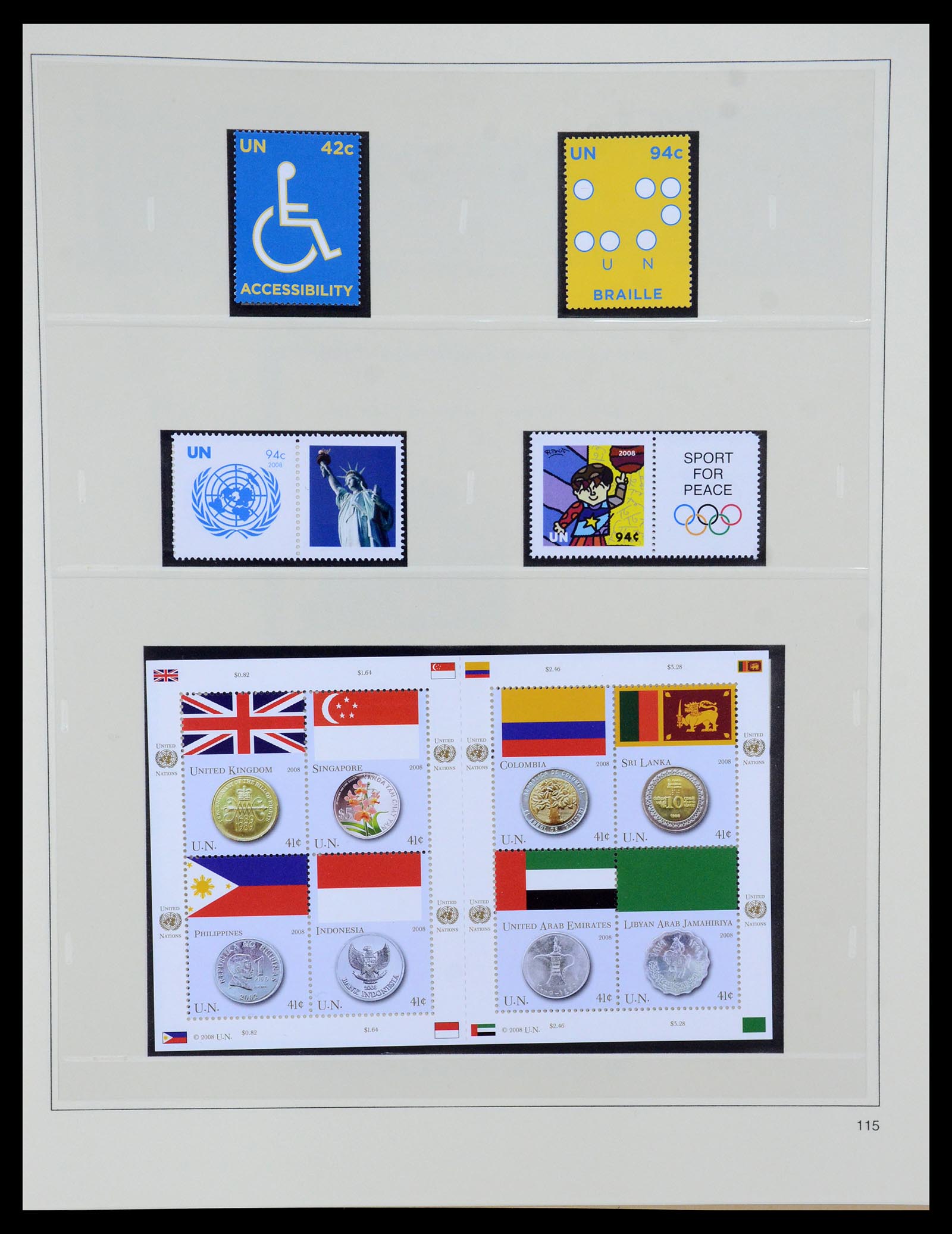 35879 114 - Postzegelverzameling 35879 Verenigde Naties 1951-2012.