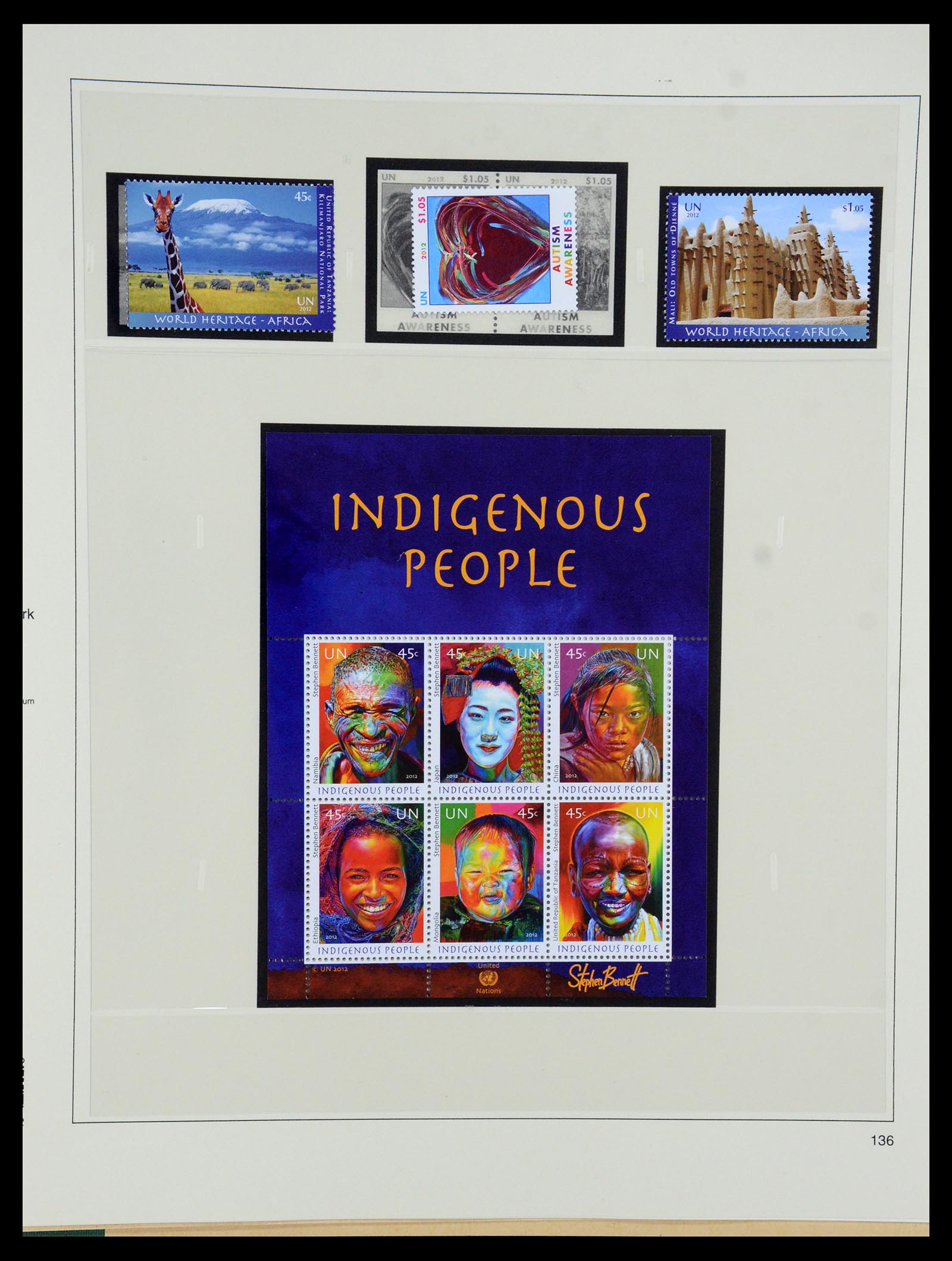 35879 135 - Postzegelverzameling 35879 Verenigde Naties 1951-2012.