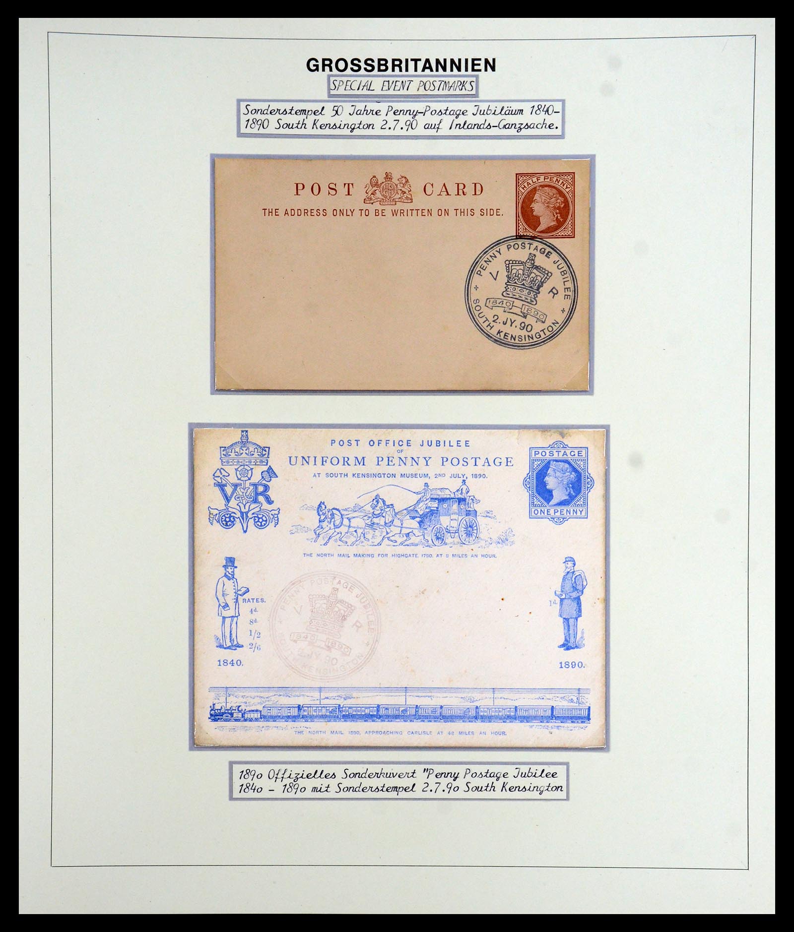 35900 061 - Postzegelverzameling 35900 Engeland 1840-1951.