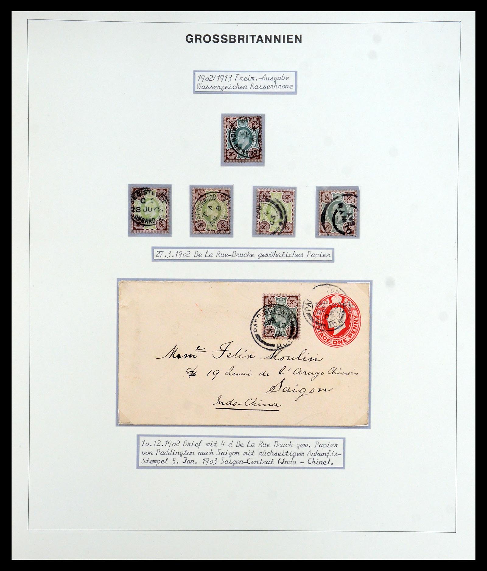 35900 068 - Postzegelverzameling 35900 Engeland 1840-1951.