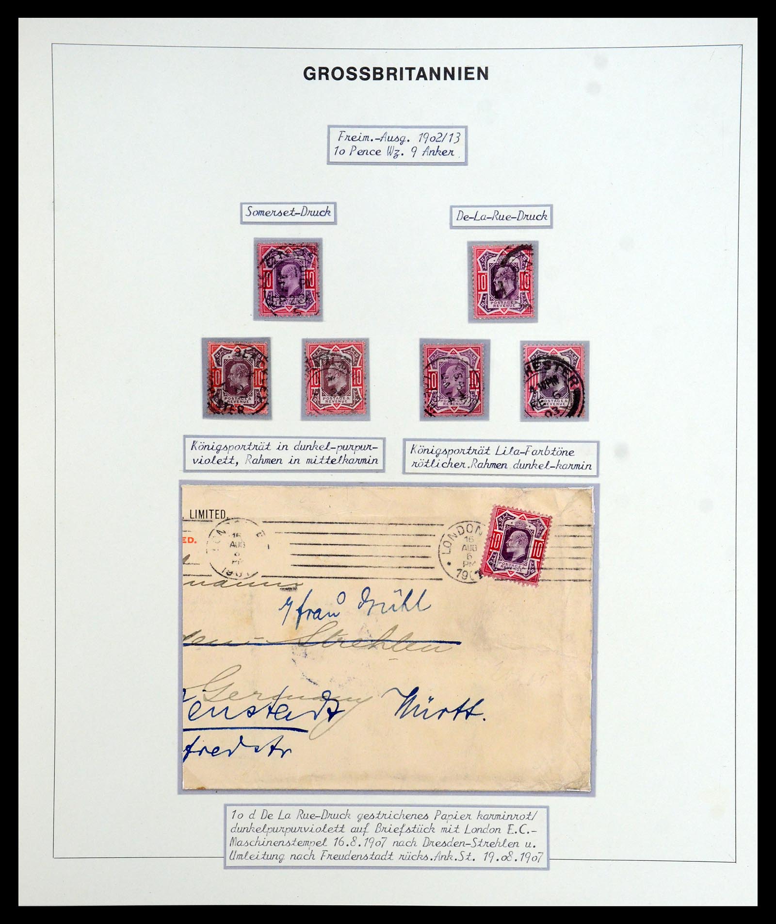 35900 075 - Postzegelverzameling 35900 Engeland 1840-1951.
