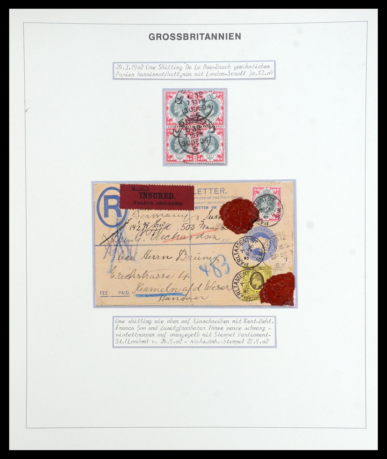 35900 076 - Postzegelverzameling 35900 Engeland 1840-1951.