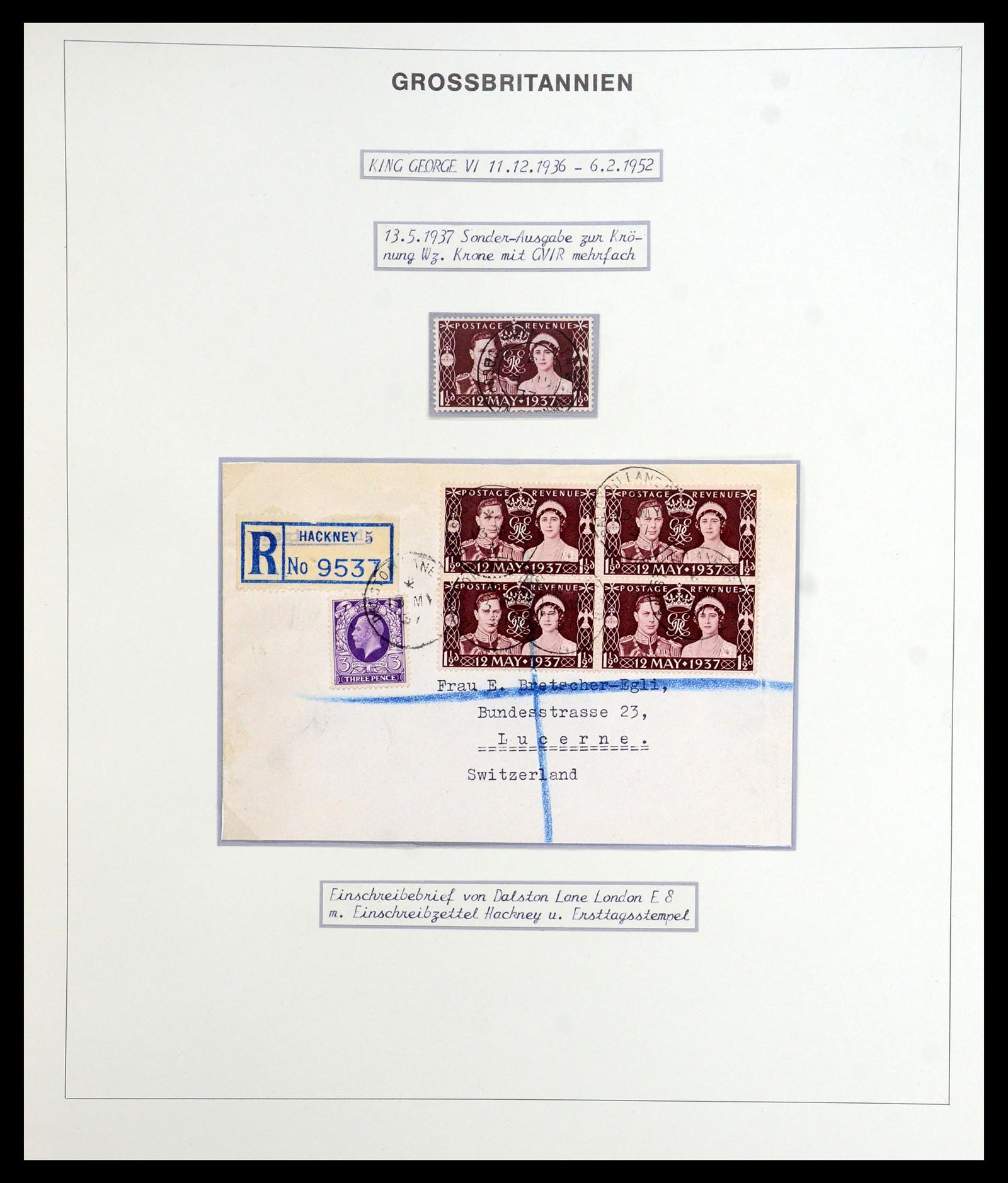 35900 122 - Postzegelverzameling 35900 Engeland 1840-1951.