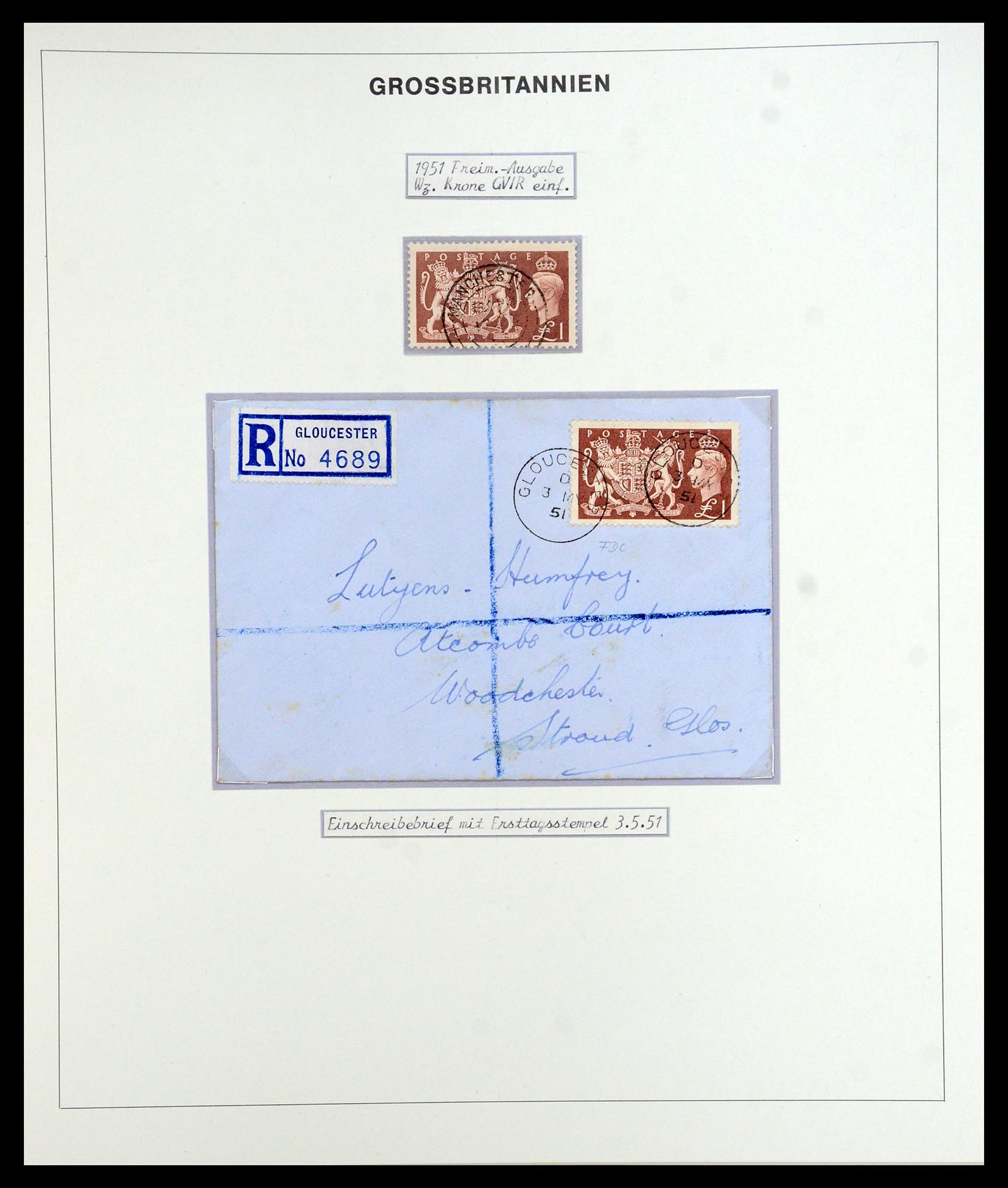 35900 135 - Postzegelverzameling 35900 Engeland 1840-1951.