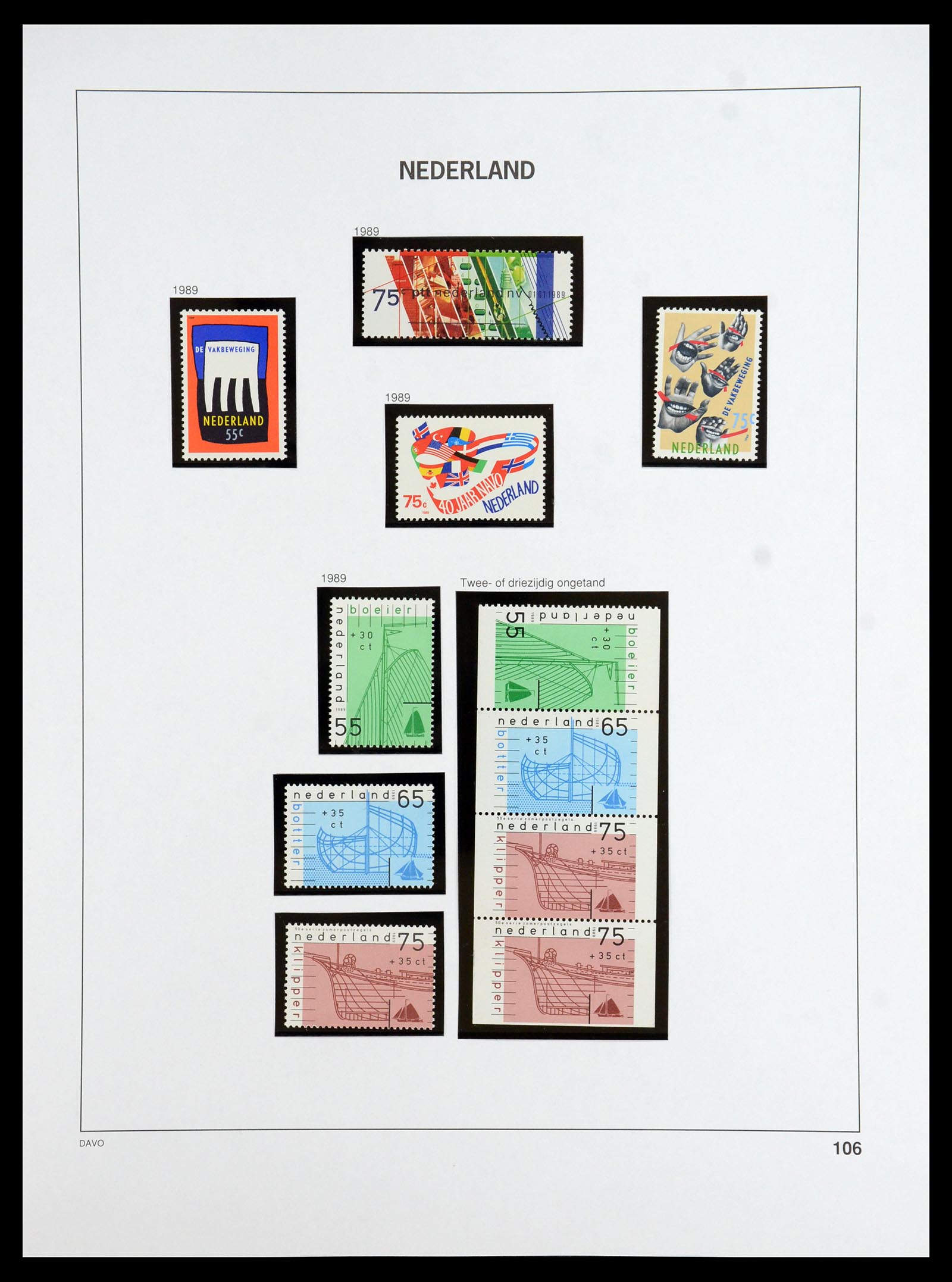 35911 117 - Postzegelverzameling 35911 Nederland 1852-1989.