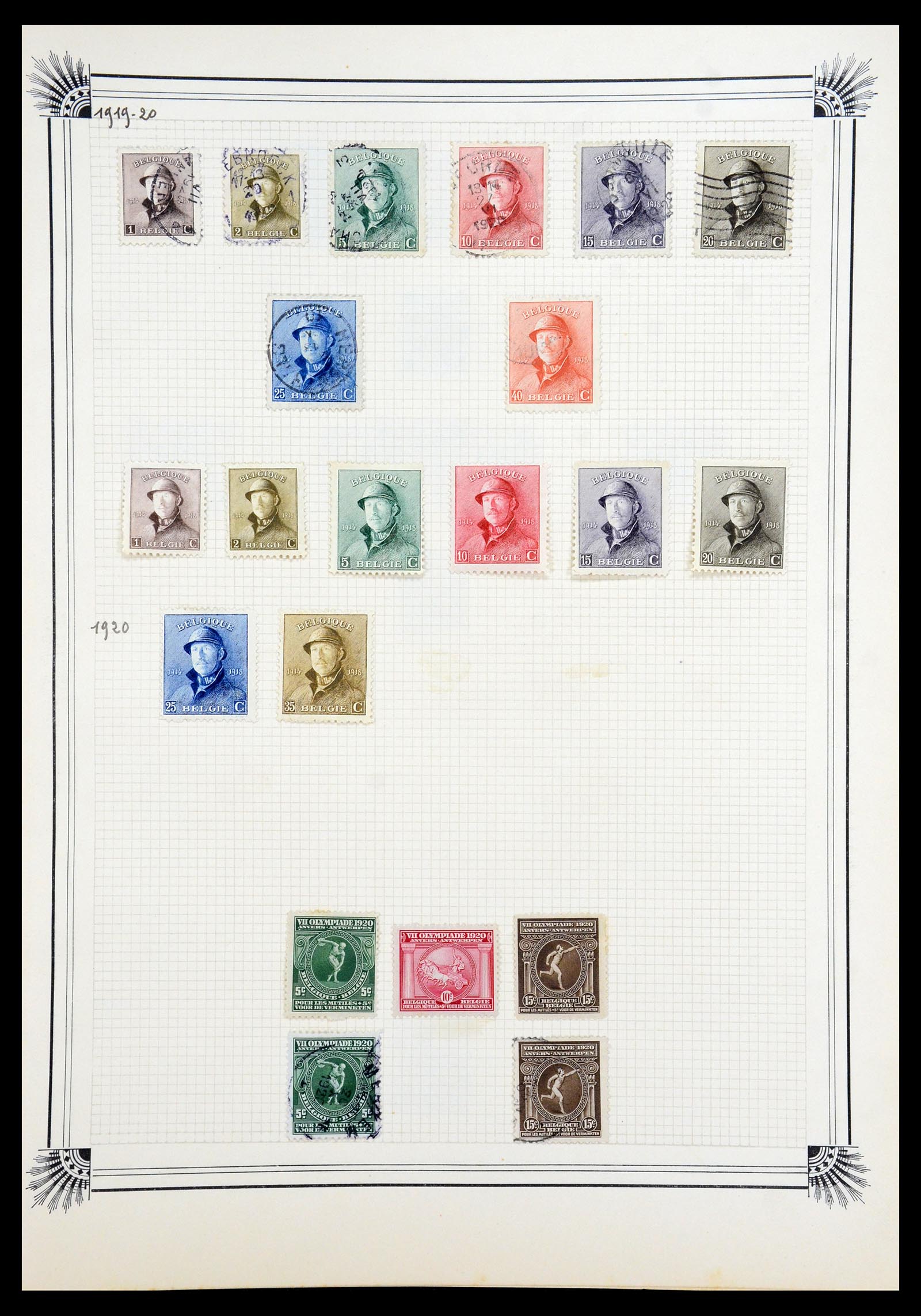 35918 010 - Postzegelverzameling 35918 Europese landen 1849-1940.