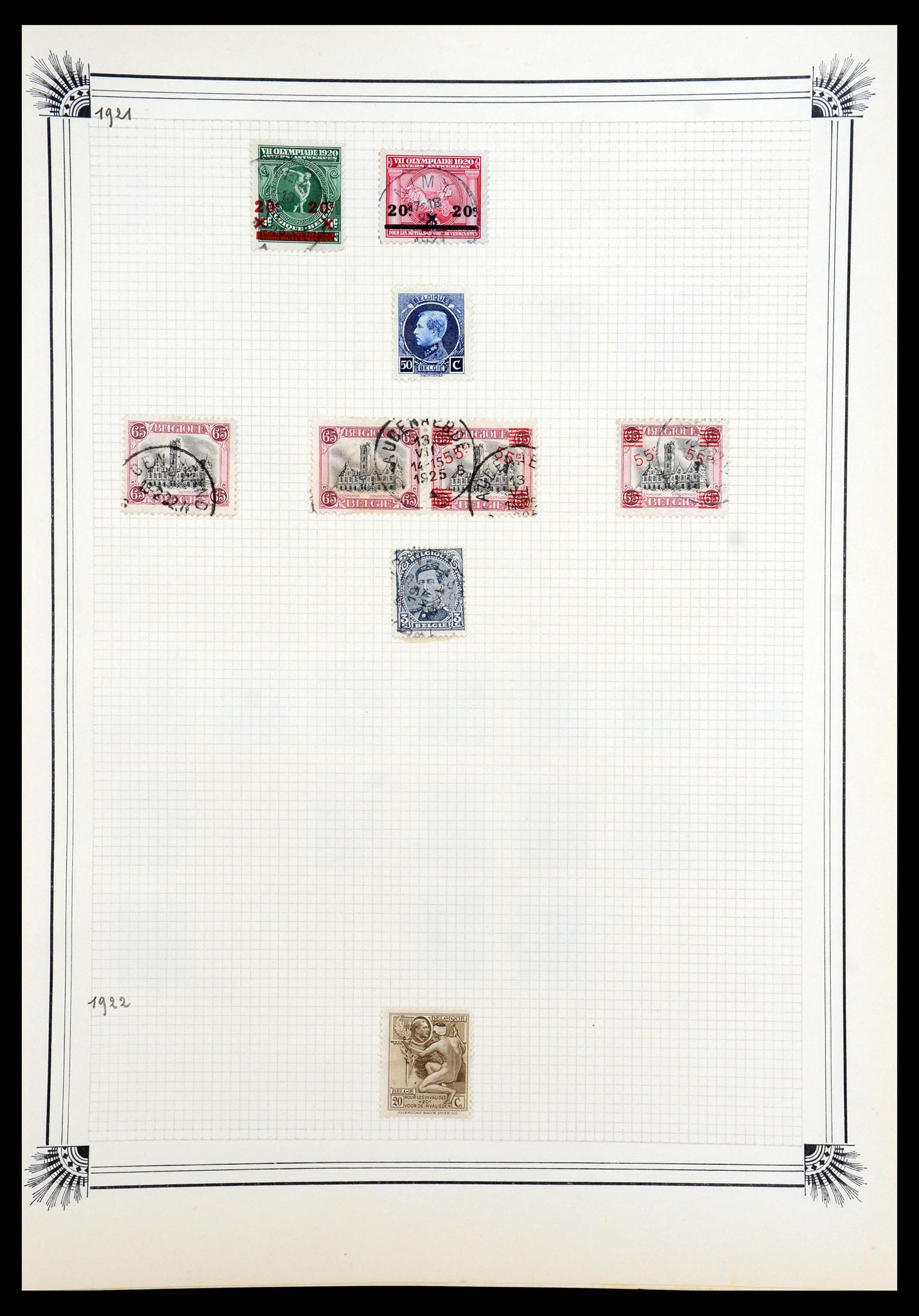 35918 011 - Postzegelverzameling 35918 Europese landen 1849-1940.