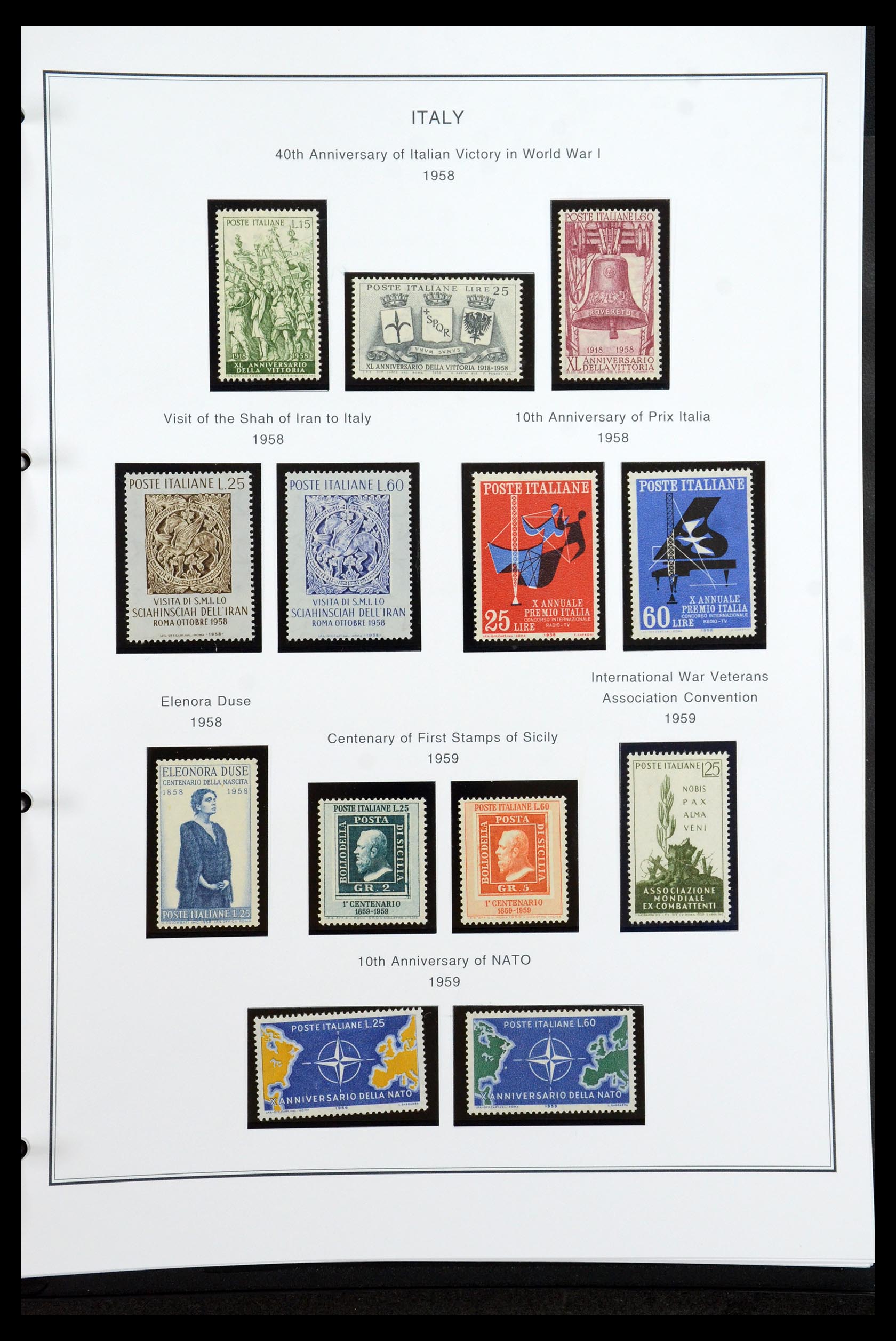 35925 062 - Postzegelverzameling 35925 Italië 1862-2009.