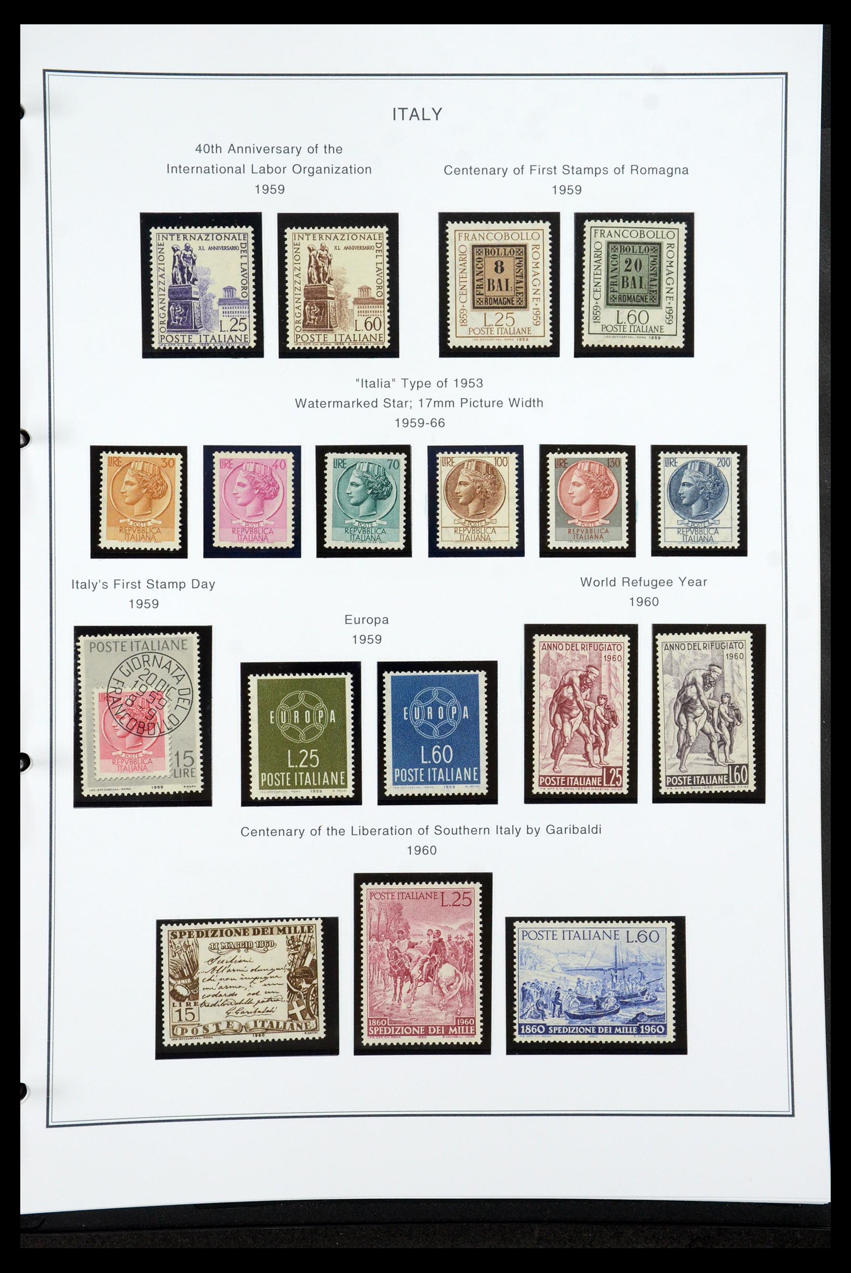 35925 064 - Postzegelverzameling 35925 Italië 1862-2009.