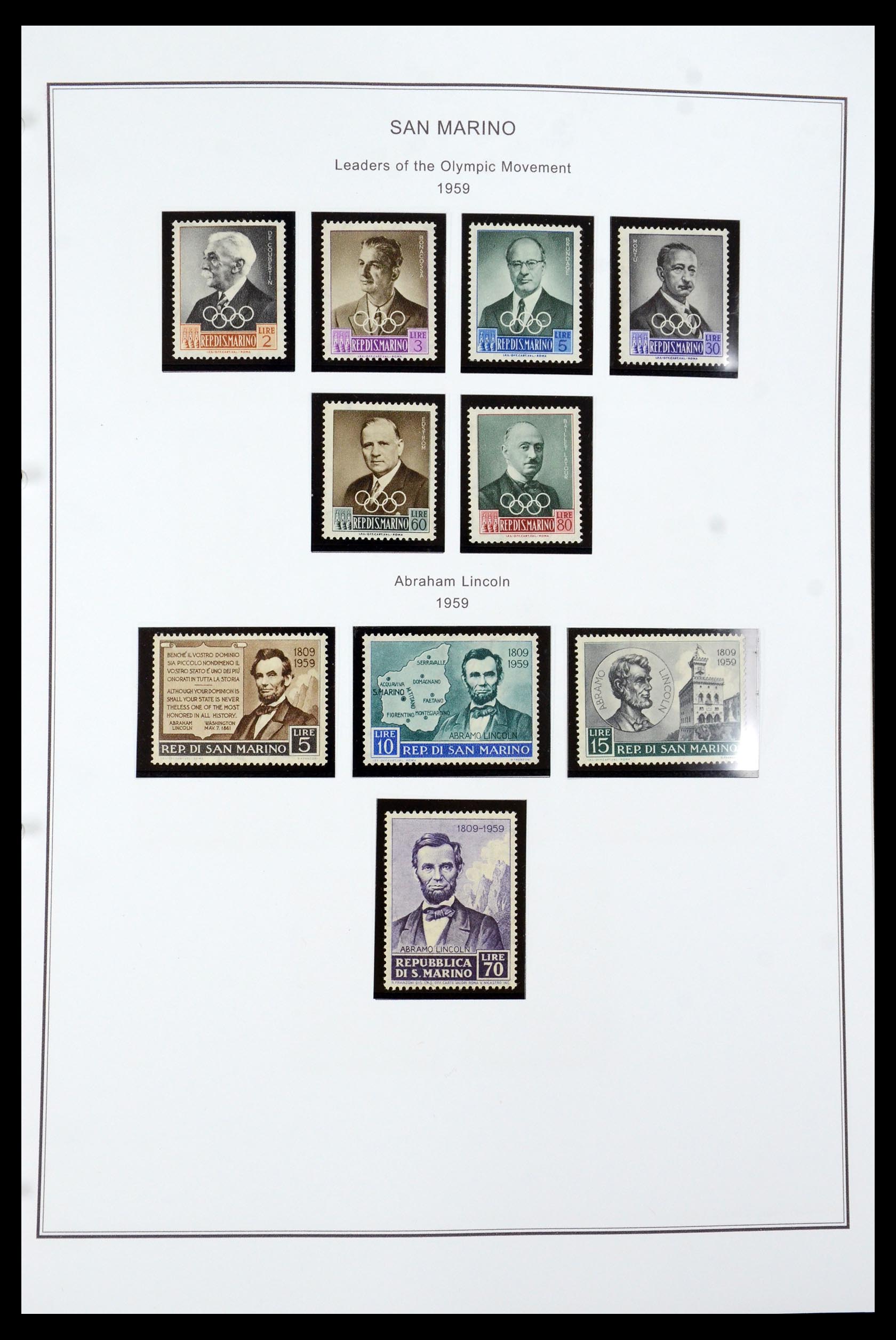 35951 028 - Postzegelverzameling 35951 San Marino 1877-2011.