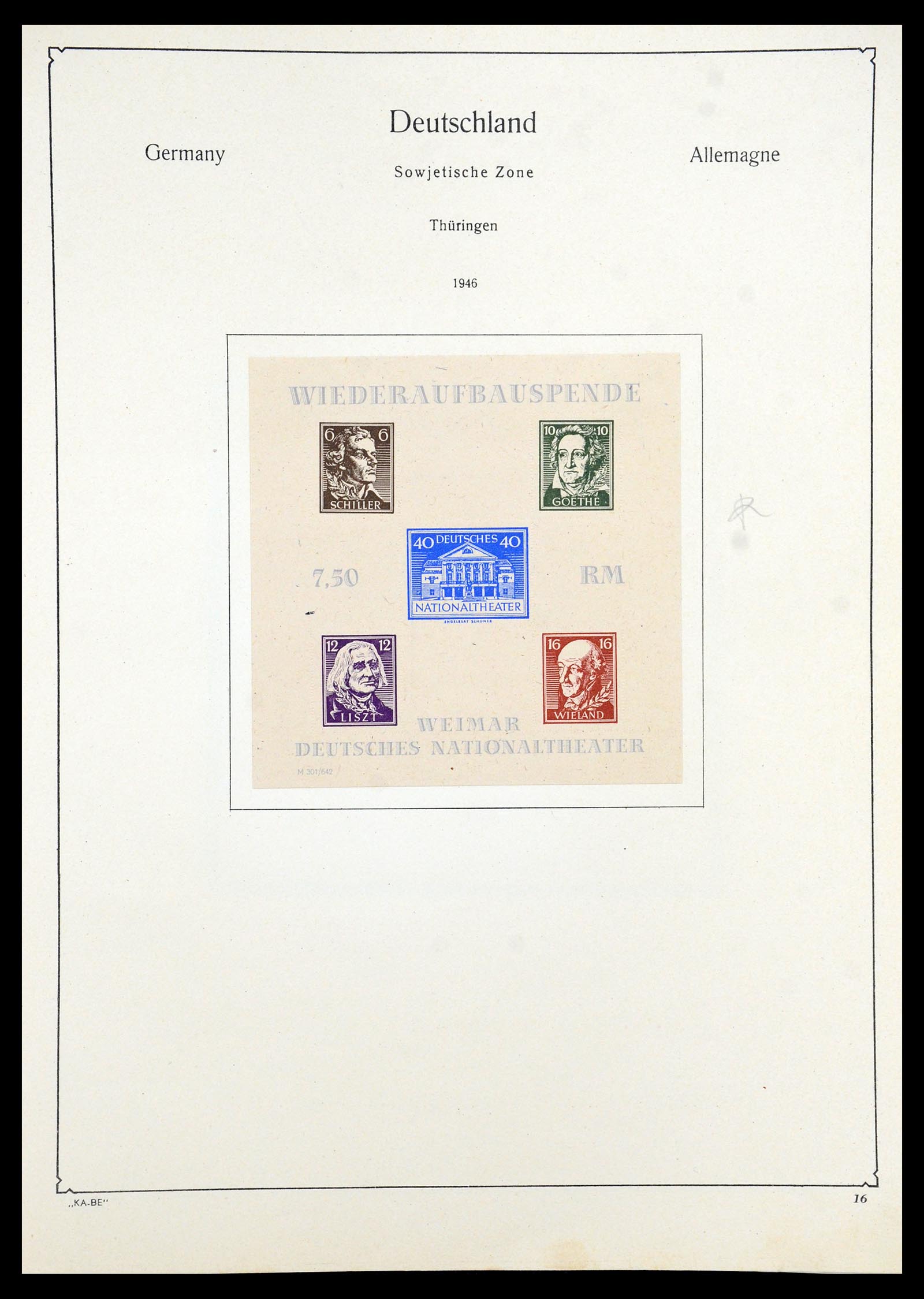 35966 017 - Postzegelverzameling 35966 Duitsland 1945-1965.