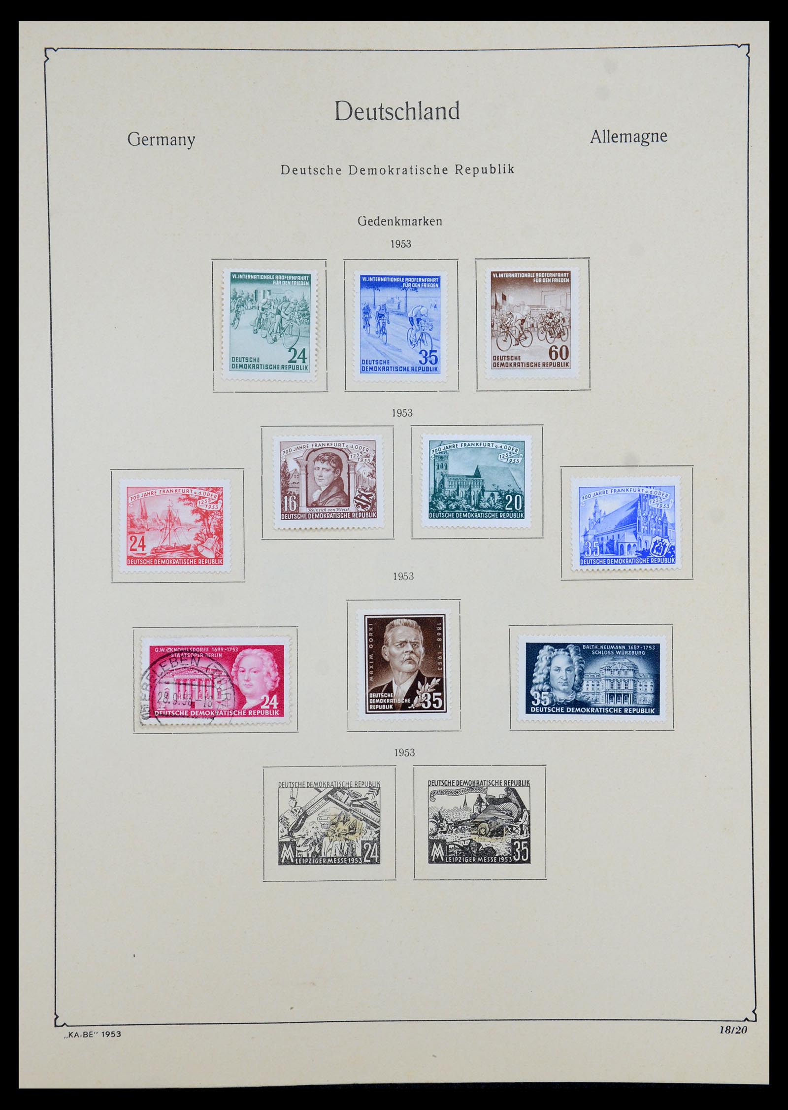 35966 128 - Postzegelverzameling 35966 Duitsland 1945-1965.